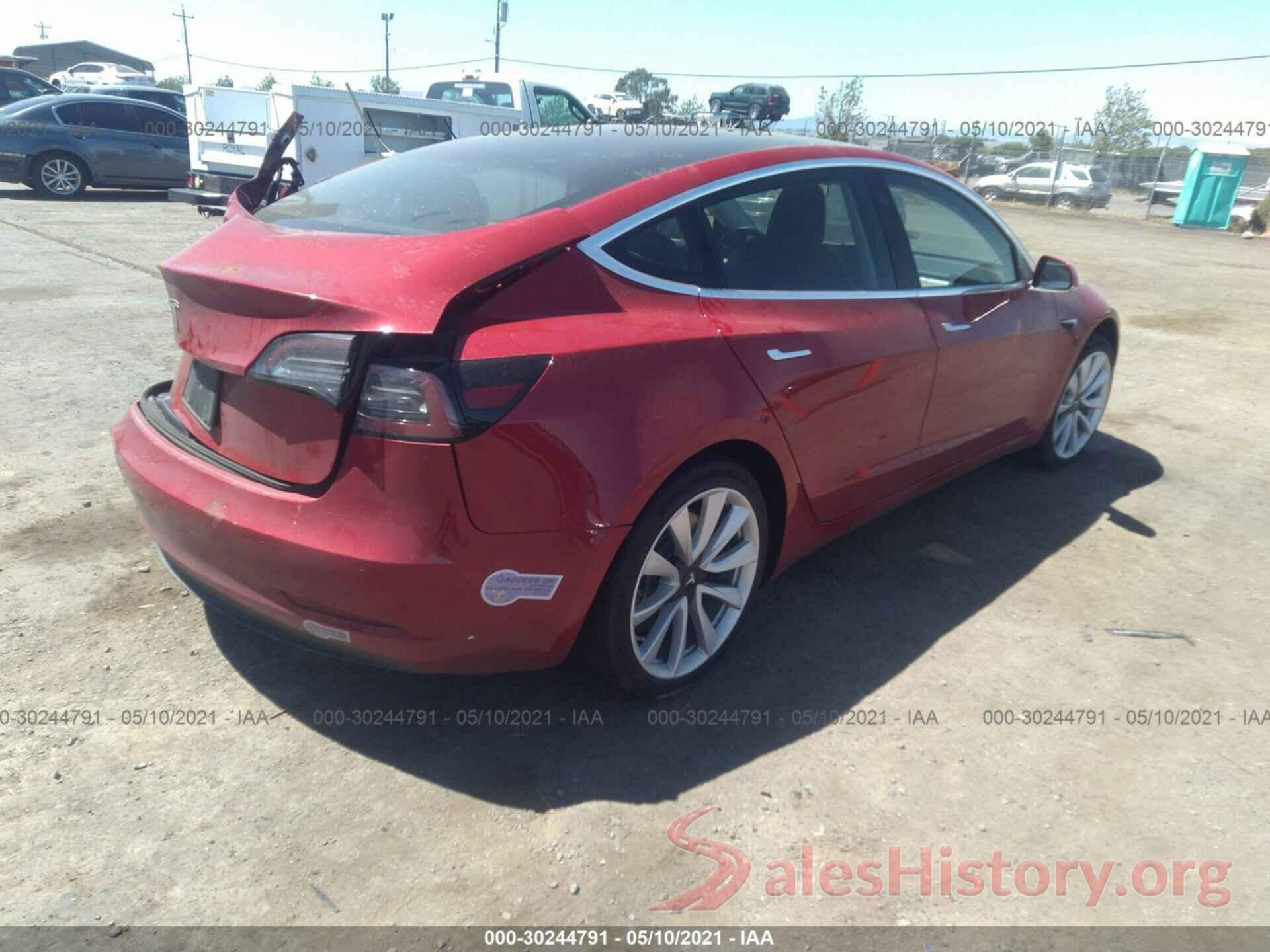 5YJ3E1EA0KF357656 2019 TESLA MODEL 3