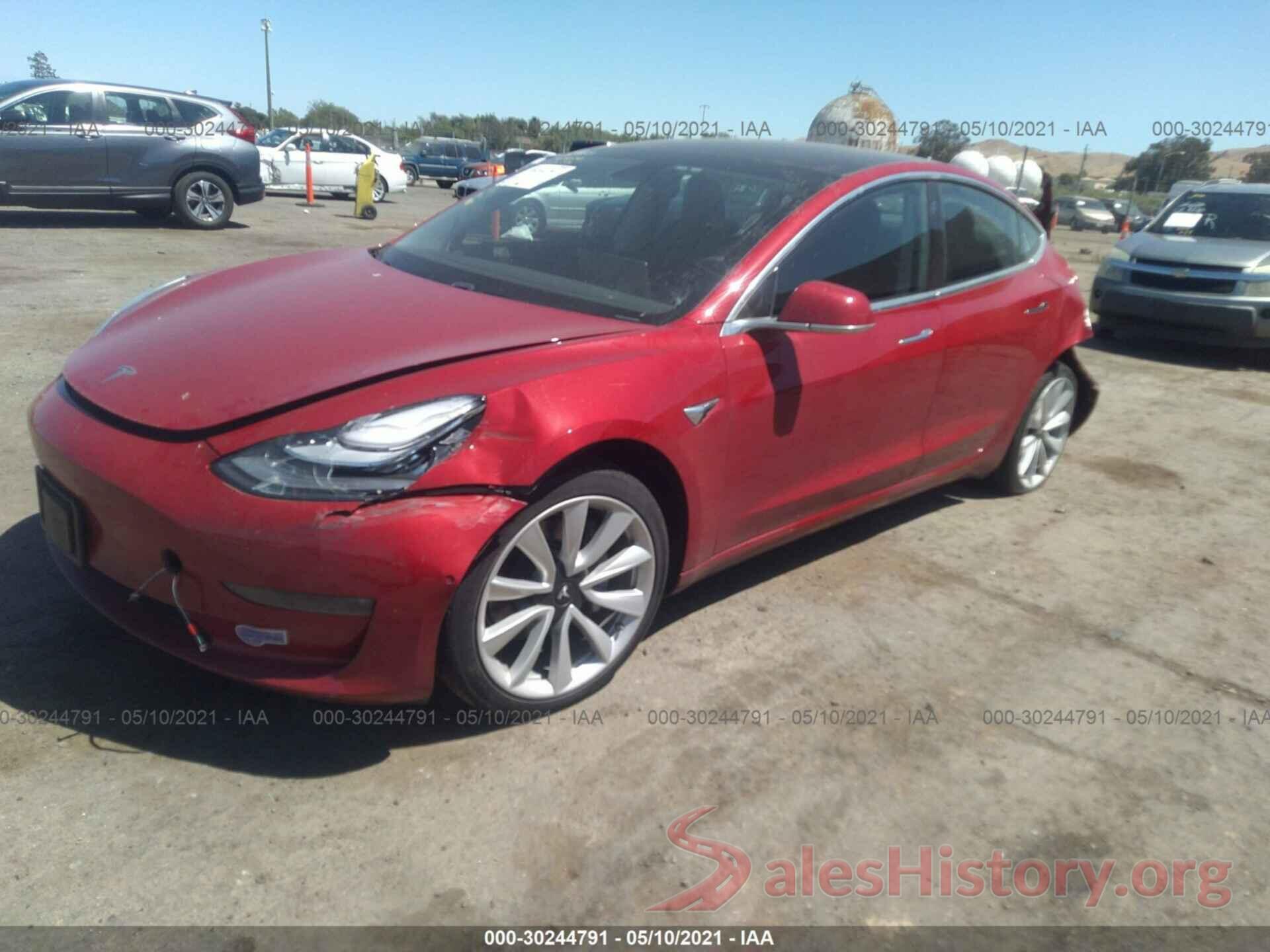 5YJ3E1EA0KF357656 2019 TESLA MODEL 3