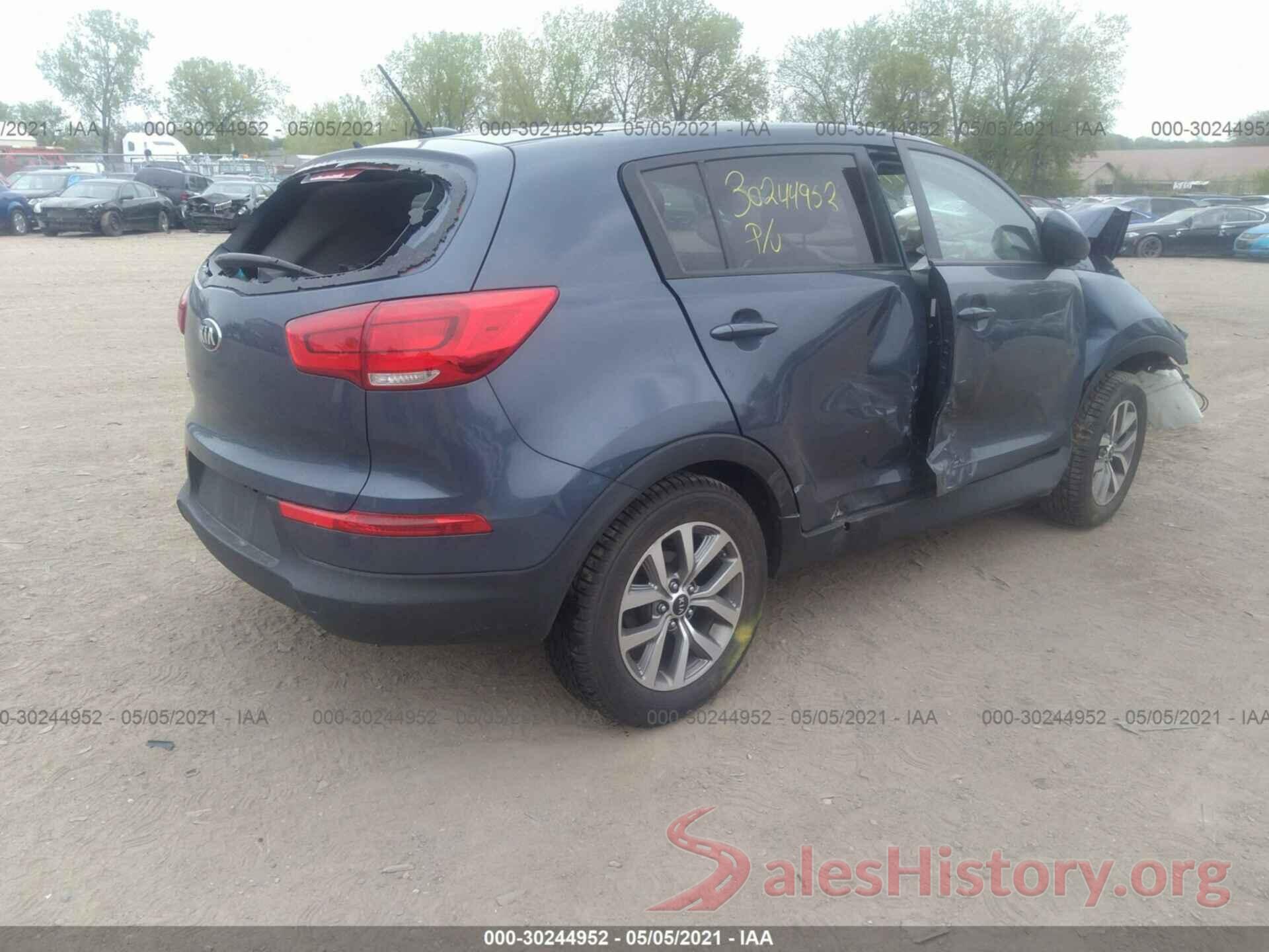 KNDPB3ACXG7867832 2016 KIA SPORTAGE