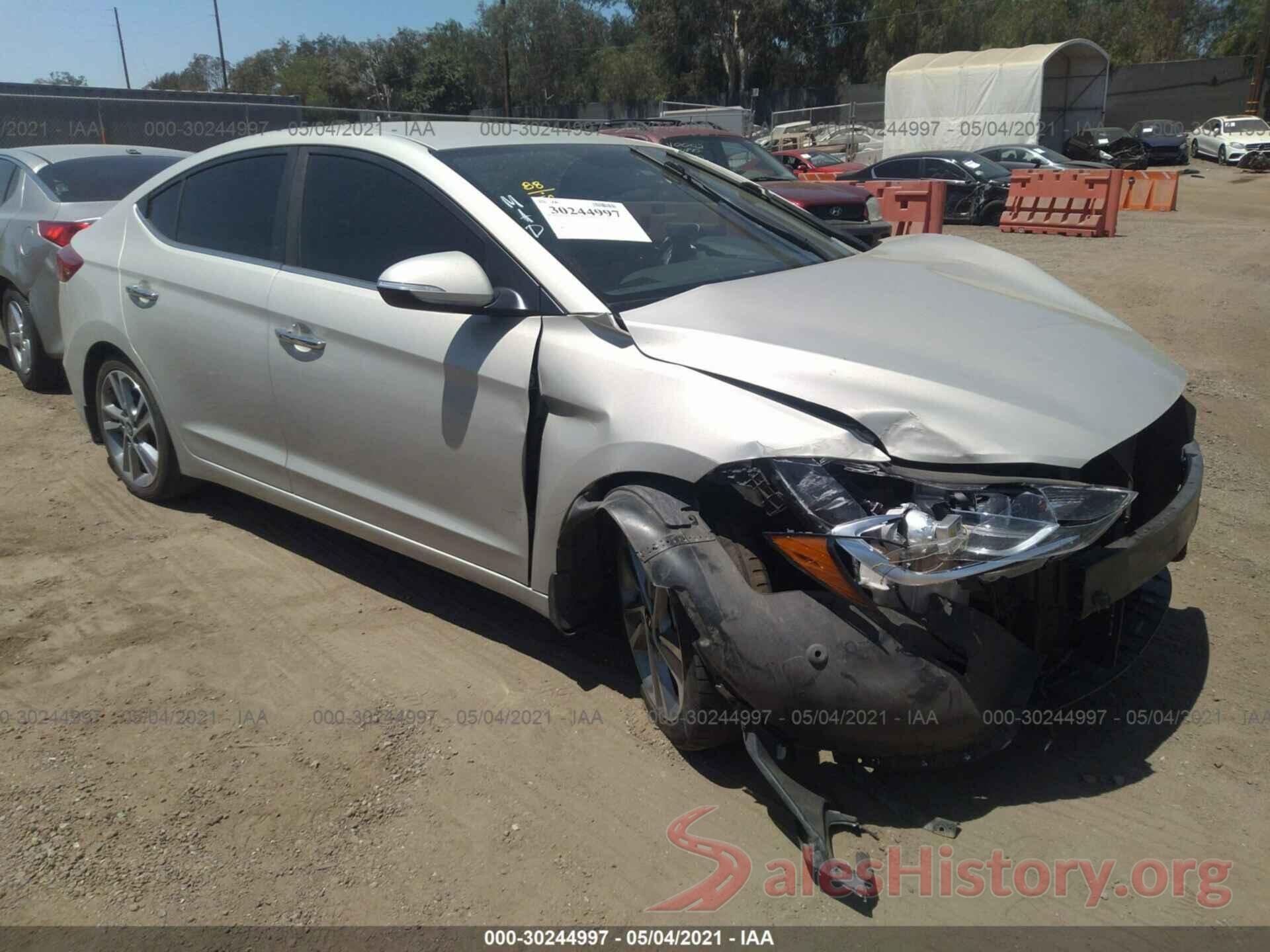 KMHD84LF4HU303624 2017 HYUNDAI ELANTRA