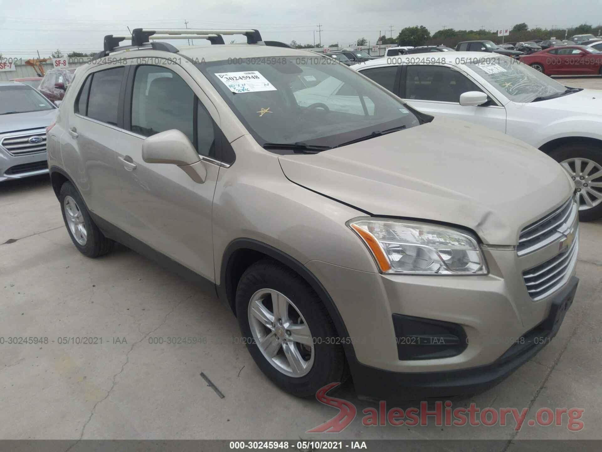 3GNCJLSBXGL230840 2016 CHEVROLET TRAX