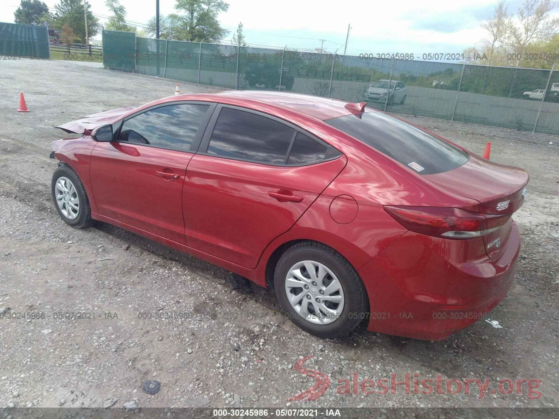 5NPD74LF0JH374133 2018 HYUNDAI ELANTRA