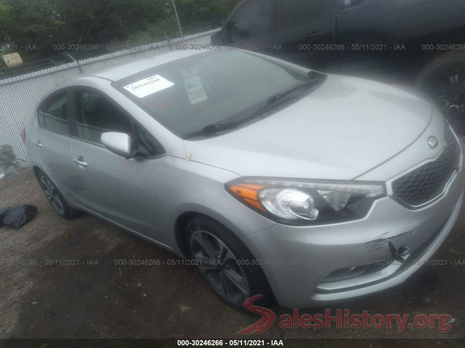 KNAFX4A89G5529524 2016 KIA FORTE