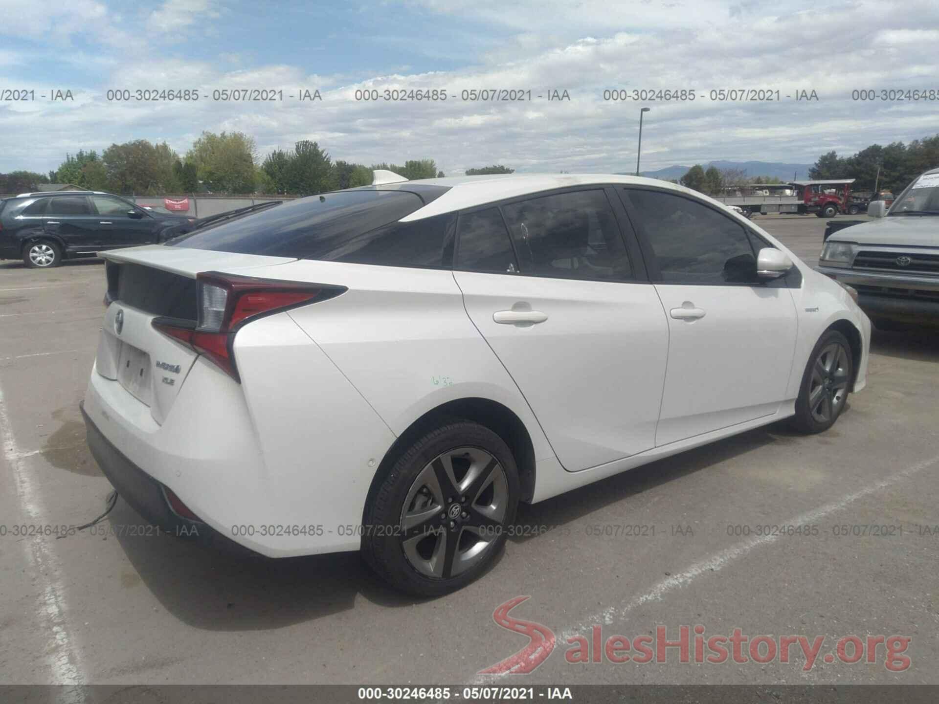 JTDKARFU6K3089062 2019 TOYOTA PRIUS