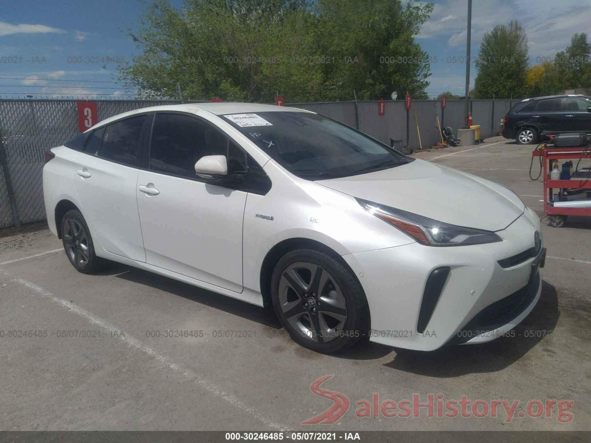 JTDKARFU6K3089062 2019 TOYOTA PRIUS