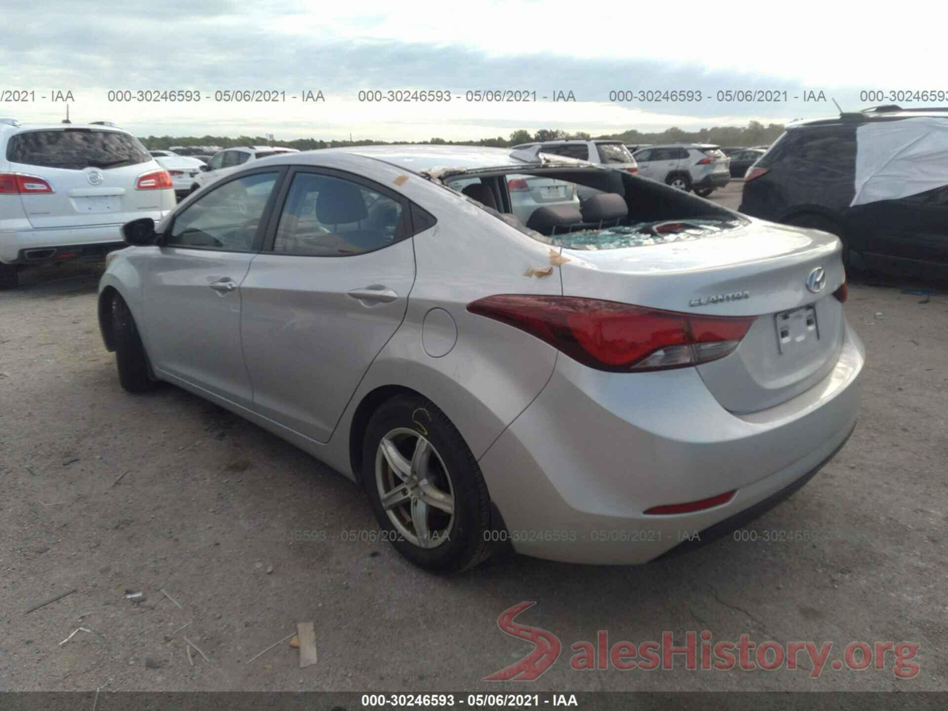 KMHDH4AEXGU548128 2016 HYUNDAI ELANTRA