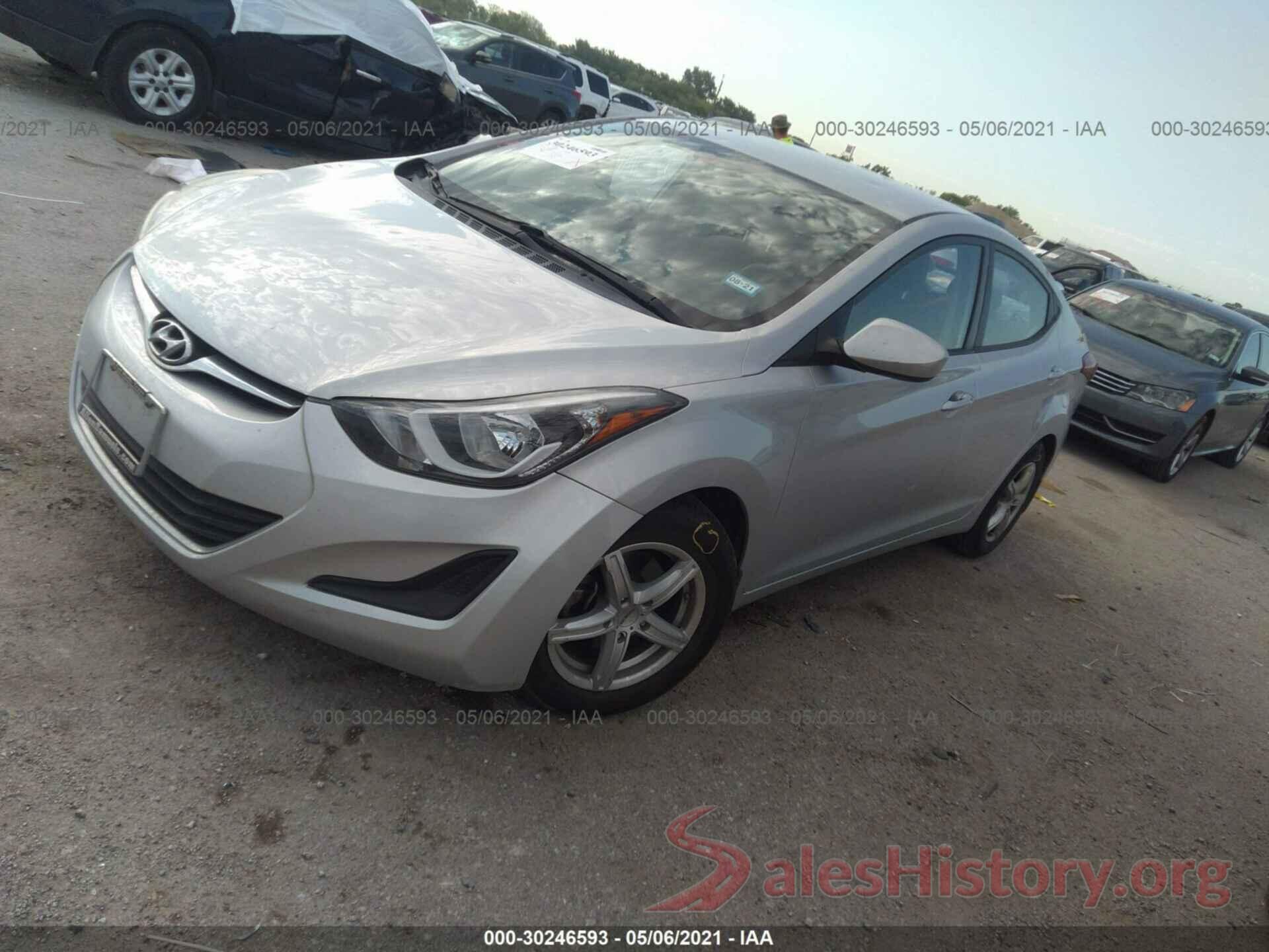 KMHDH4AEXGU548128 2016 HYUNDAI ELANTRA