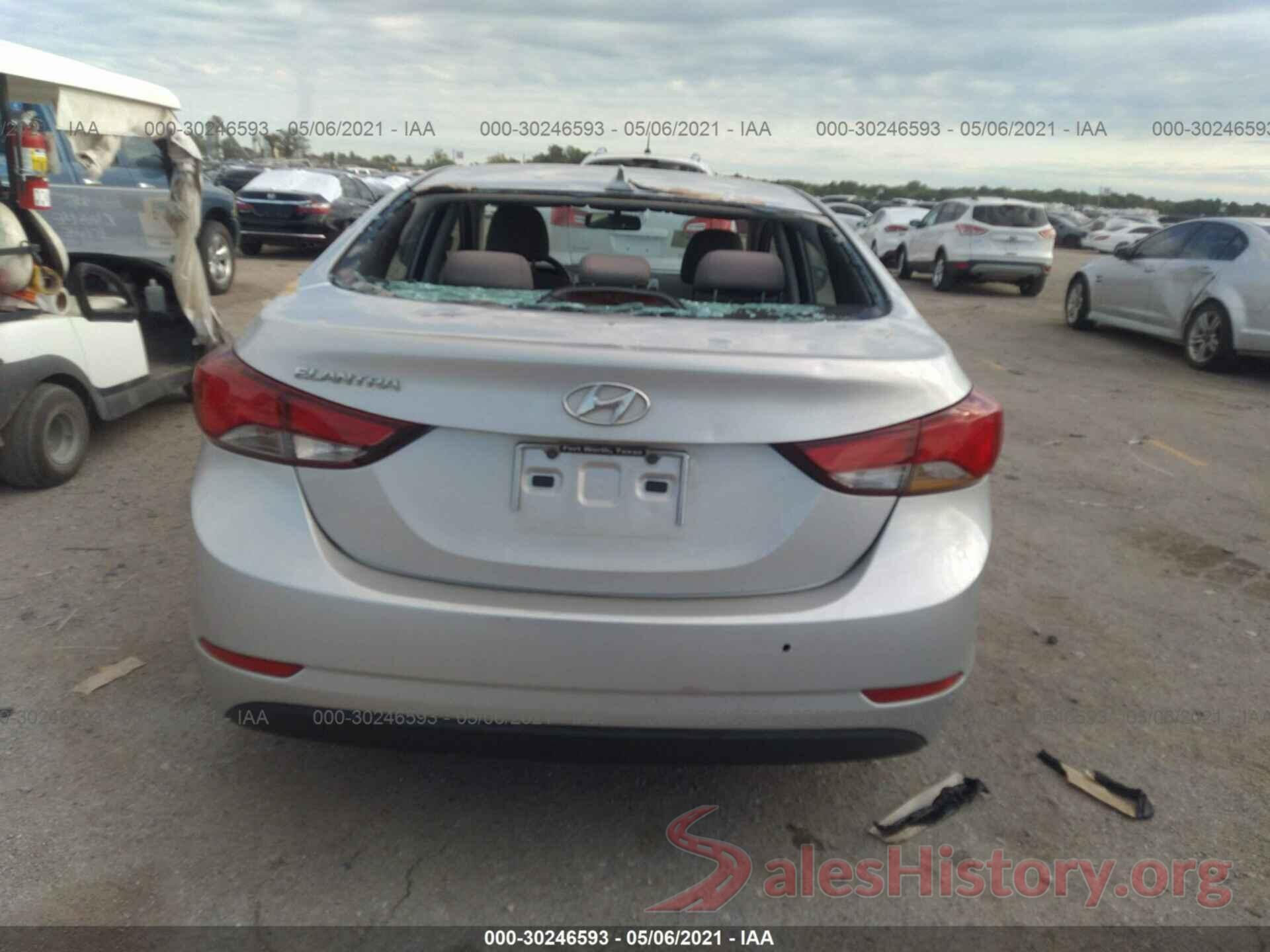 KMHDH4AEXGU548128 2016 HYUNDAI ELANTRA