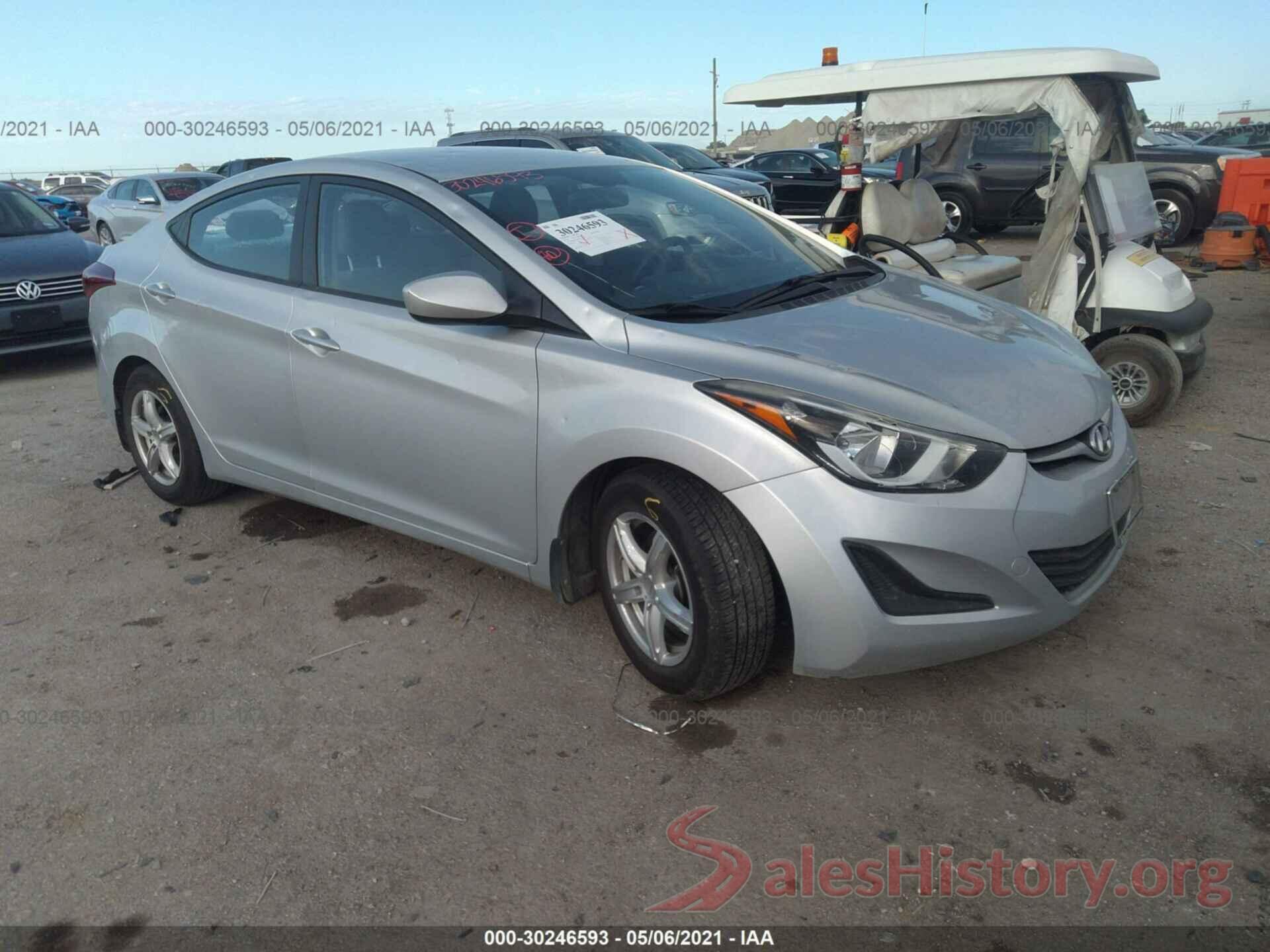 KMHDH4AEXGU548128 2016 HYUNDAI ELANTRA