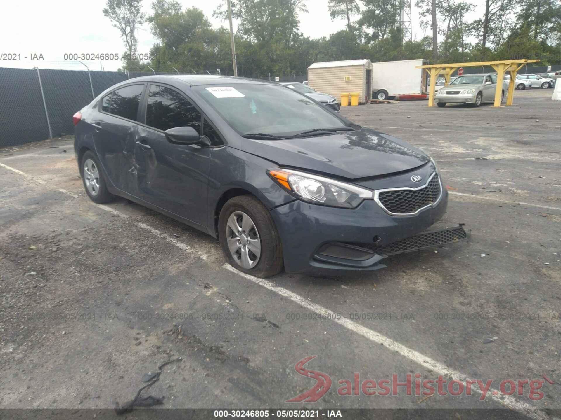 KNAFK4A6XG5564165 2016 KIA FORTE