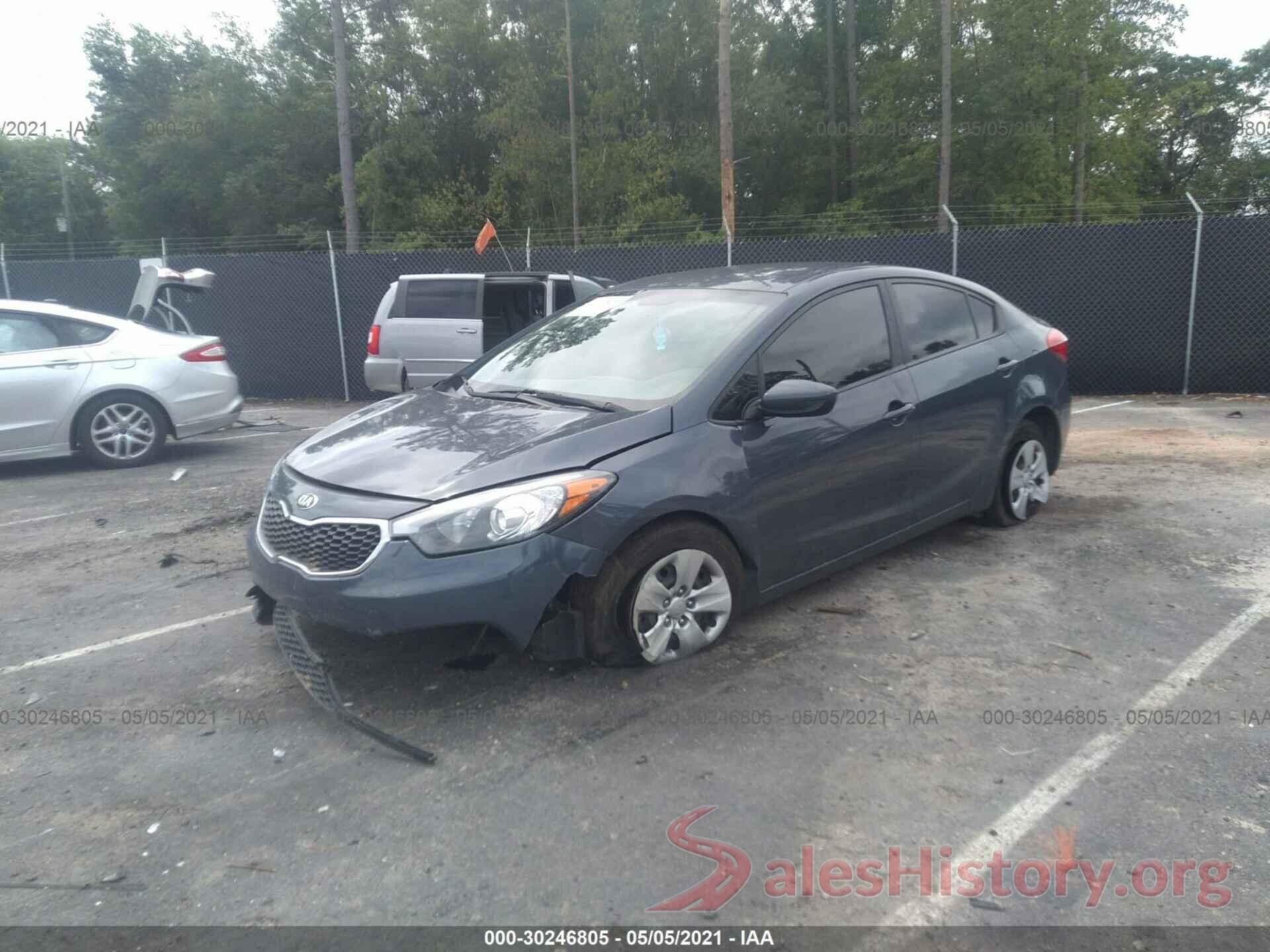 KNAFK4A6XG5564165 2016 KIA FORTE