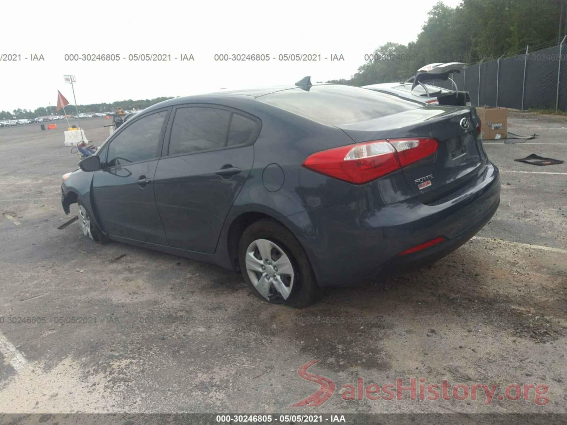 KNAFK4A6XG5564165 2016 KIA FORTE