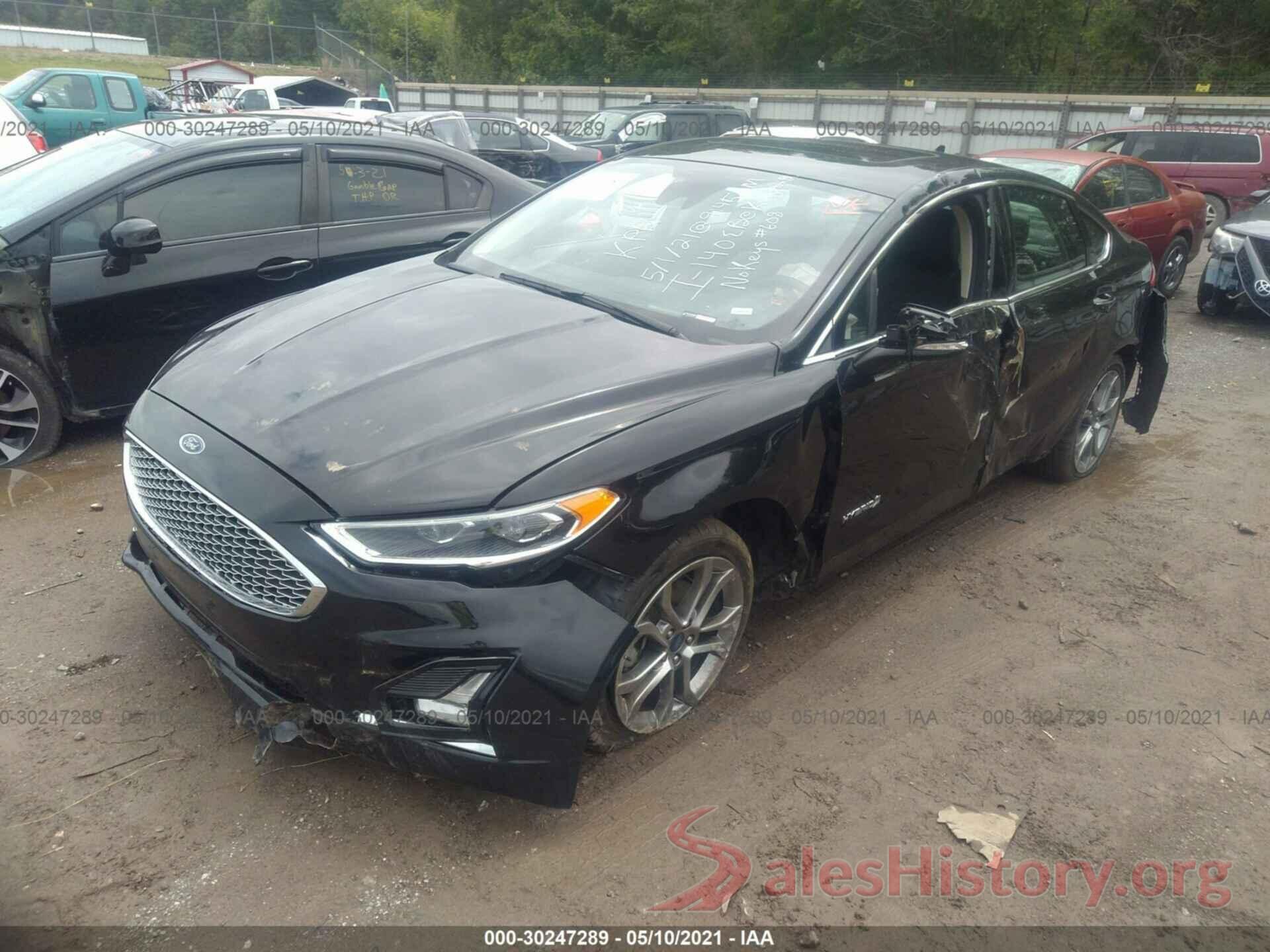 3FA6P0RU8KR139359 2019 FORD FUSION HYBRID