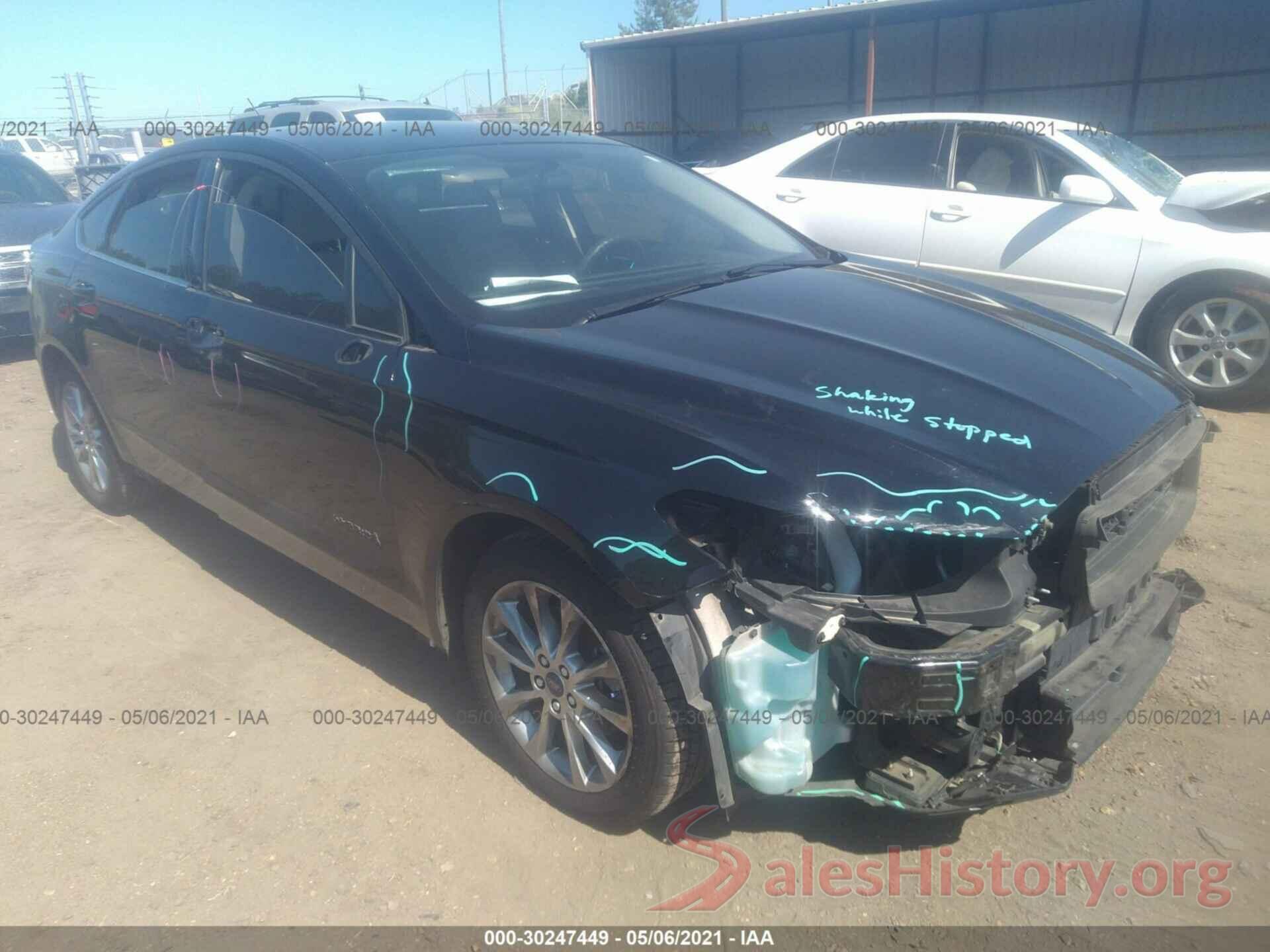 3FA6P0UU8HR183197 2017 FORD FUSION