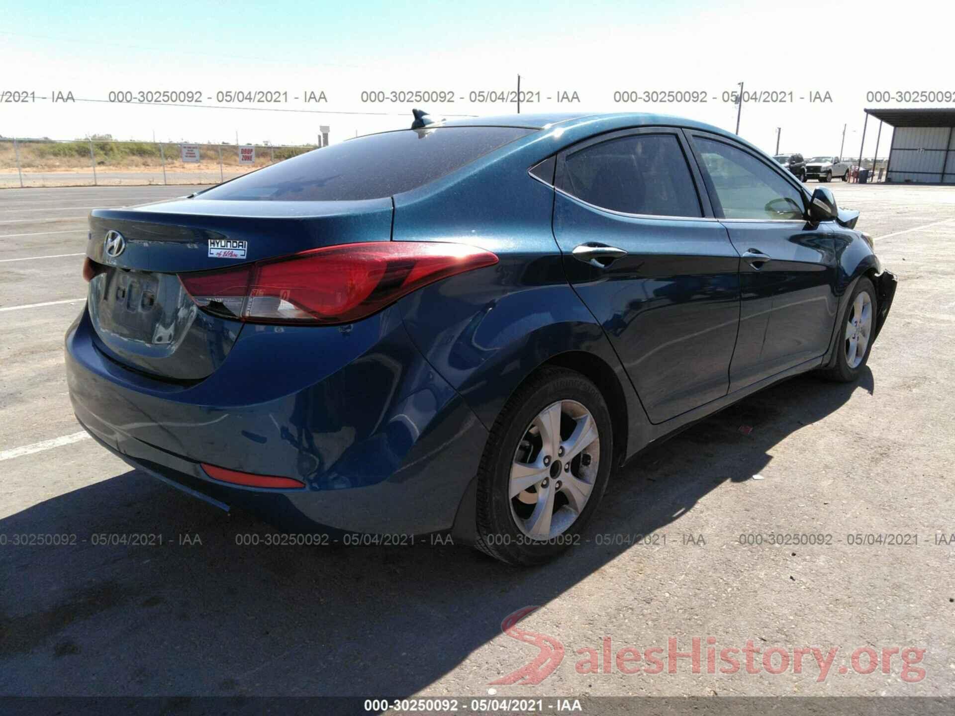 KMHDH4AE6GU564388 2016 HYUNDAI ELANTRA