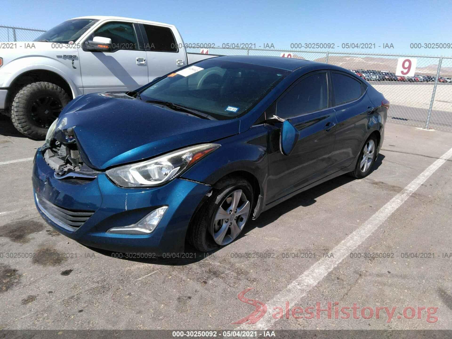 KMHDH4AE6GU564388 2016 HYUNDAI ELANTRA