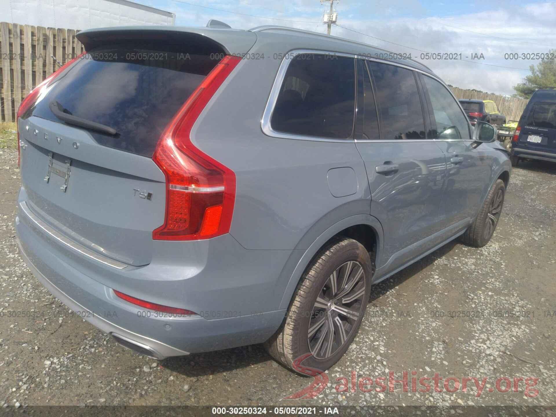 YV4A22PK8L1569174 2020 VOLVO XC90