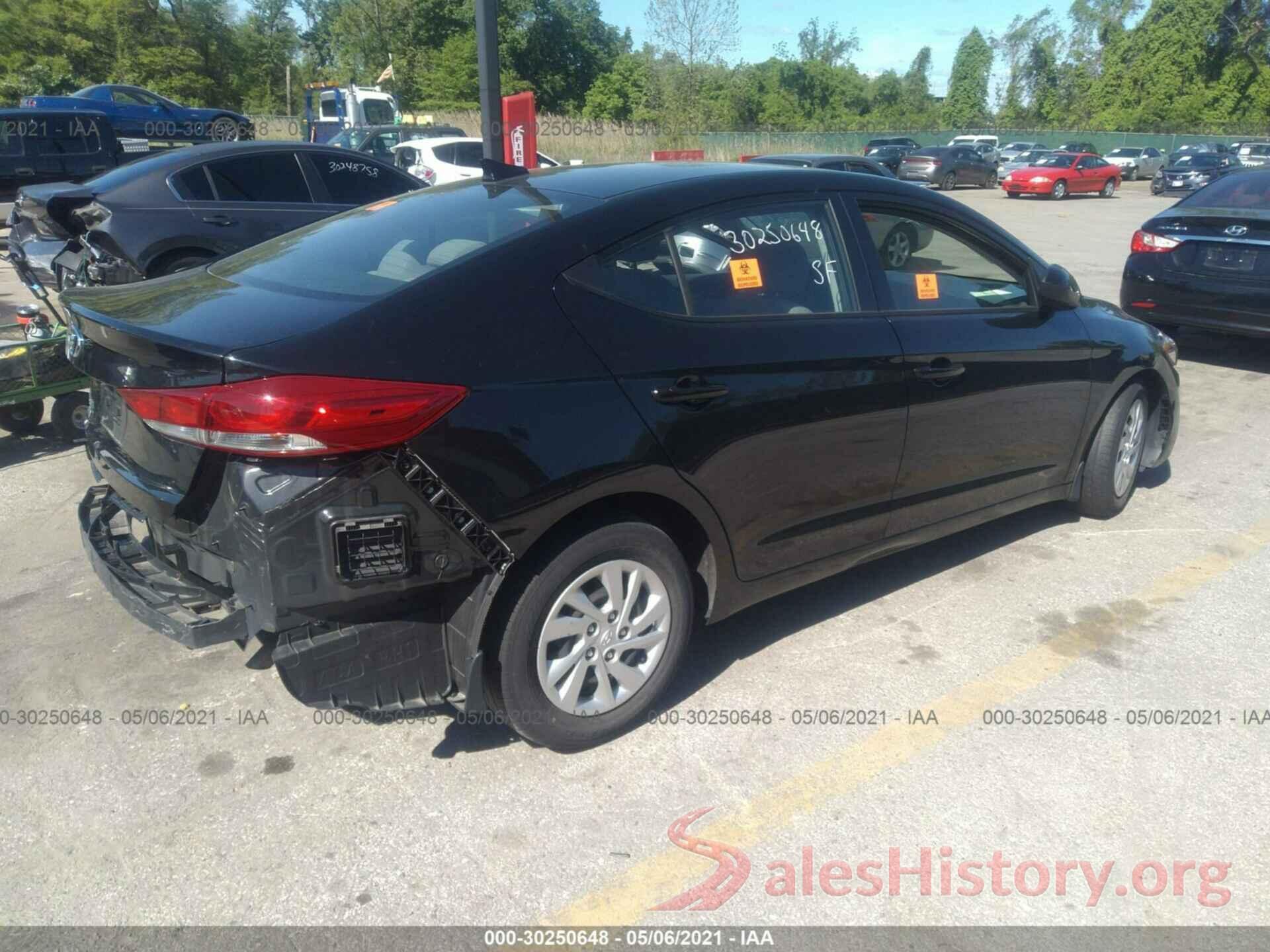 5NPD74LF4JH379609 2018 HYUNDAI ELANTRA