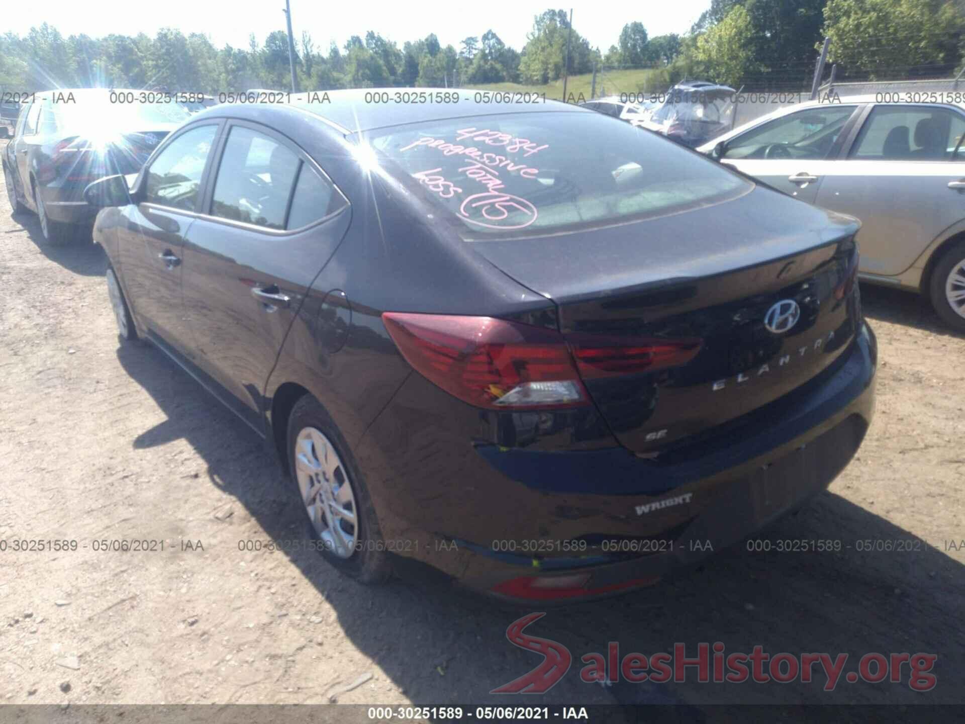 KMHD74LFXKU849516 2019 HYUNDAI ELANTRA