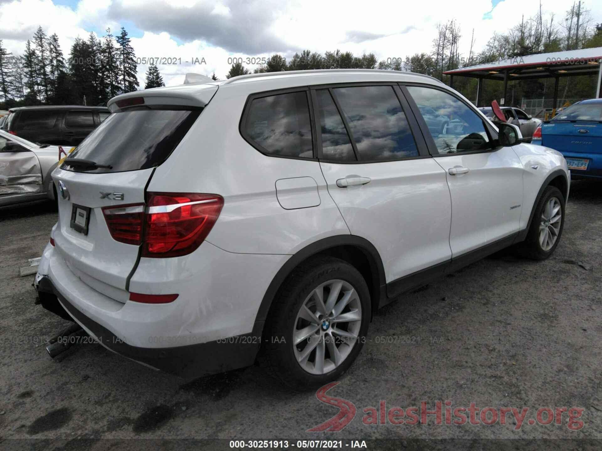 5UXWX9C59G0D86155 2016 BMW X3