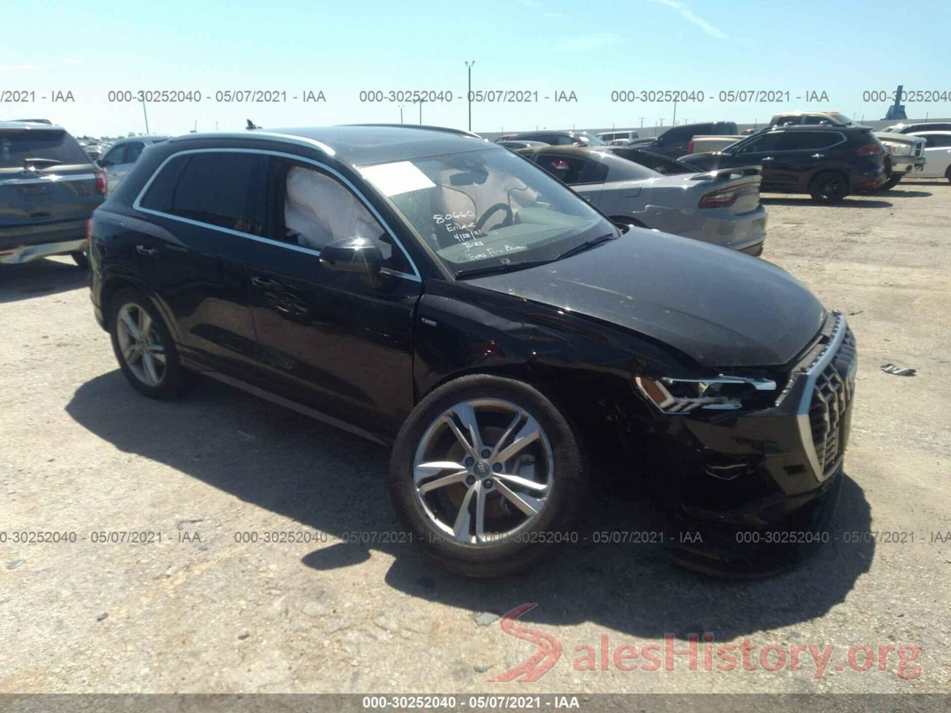 WA1EECF38L1053063 2020 AUDI Q3