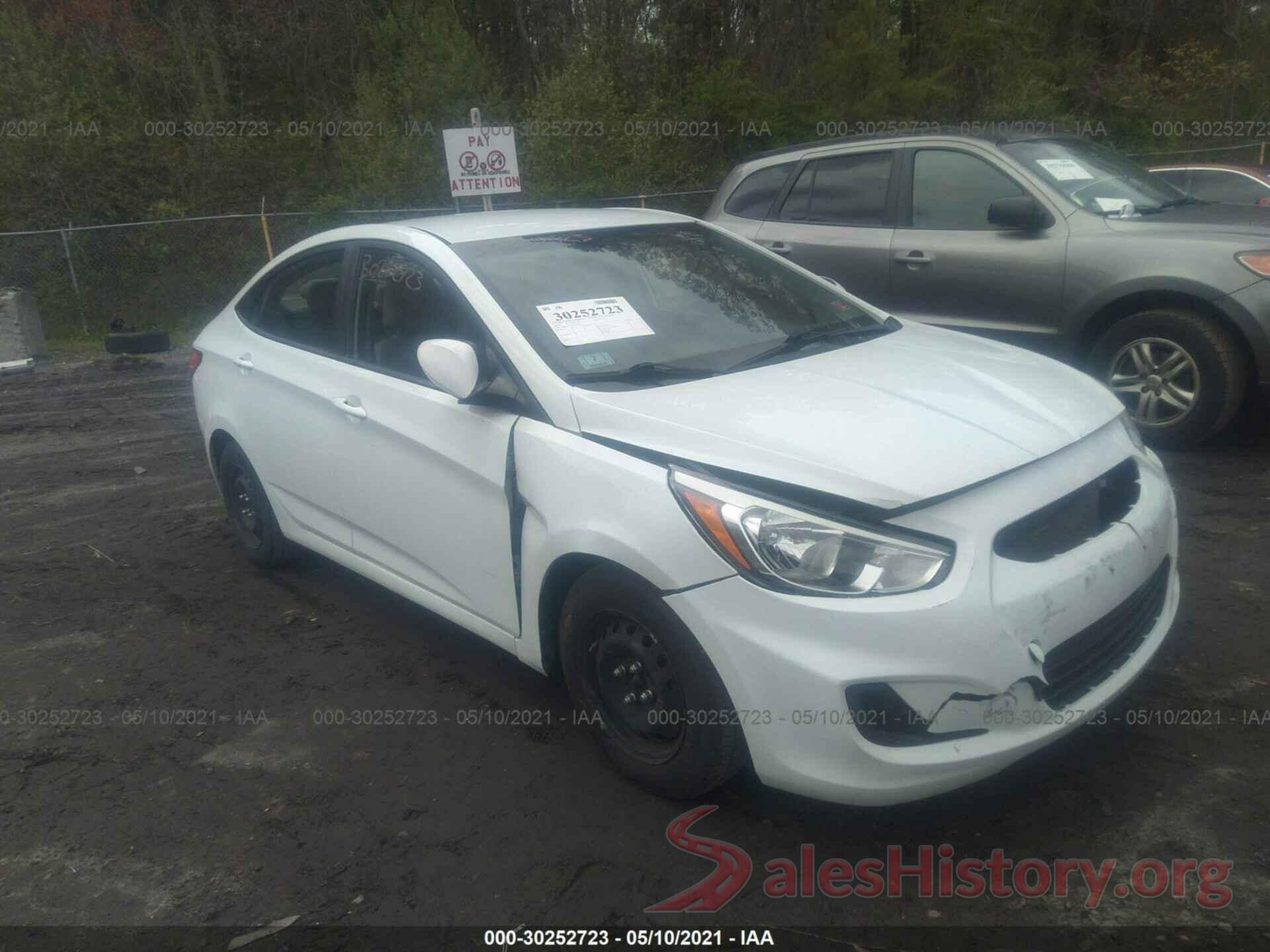 KMHCT4AE6GU012481 2016 HYUNDAI ACCENT