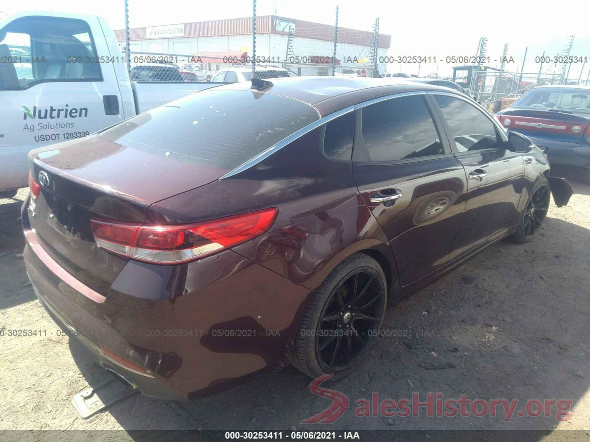 5XXGT4L31GG001668 2016 KIA OPTIMA