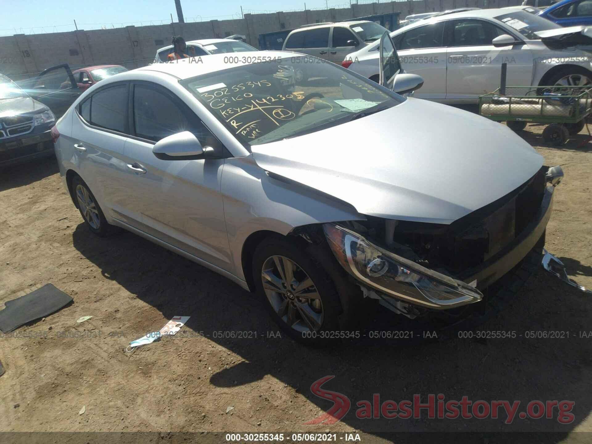 5NPD84LF8JH224686 2018 HYUNDAI ELANTRA