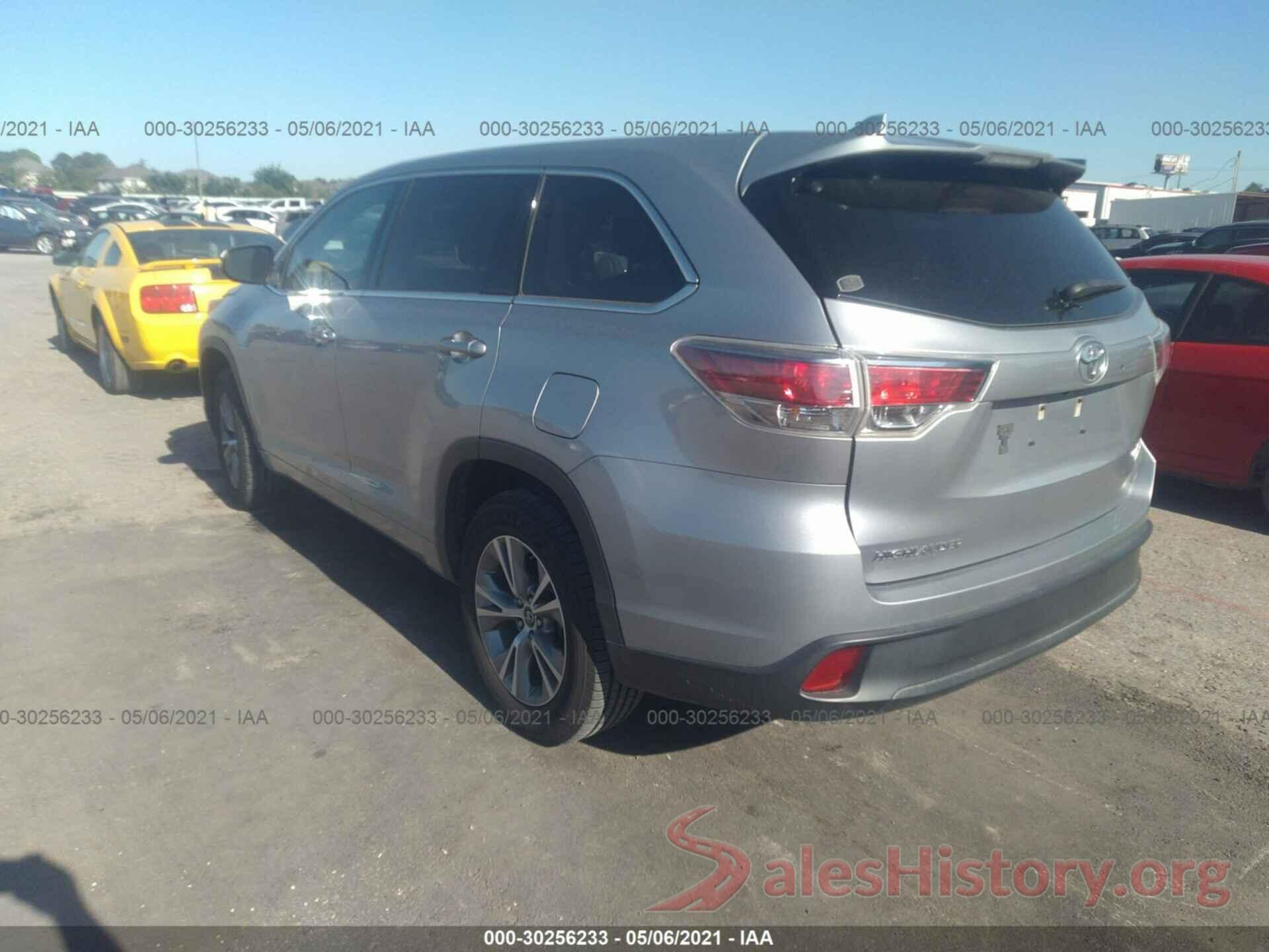 5TDZKRFH5GS149577 2016 TOYOTA HIGHLANDER