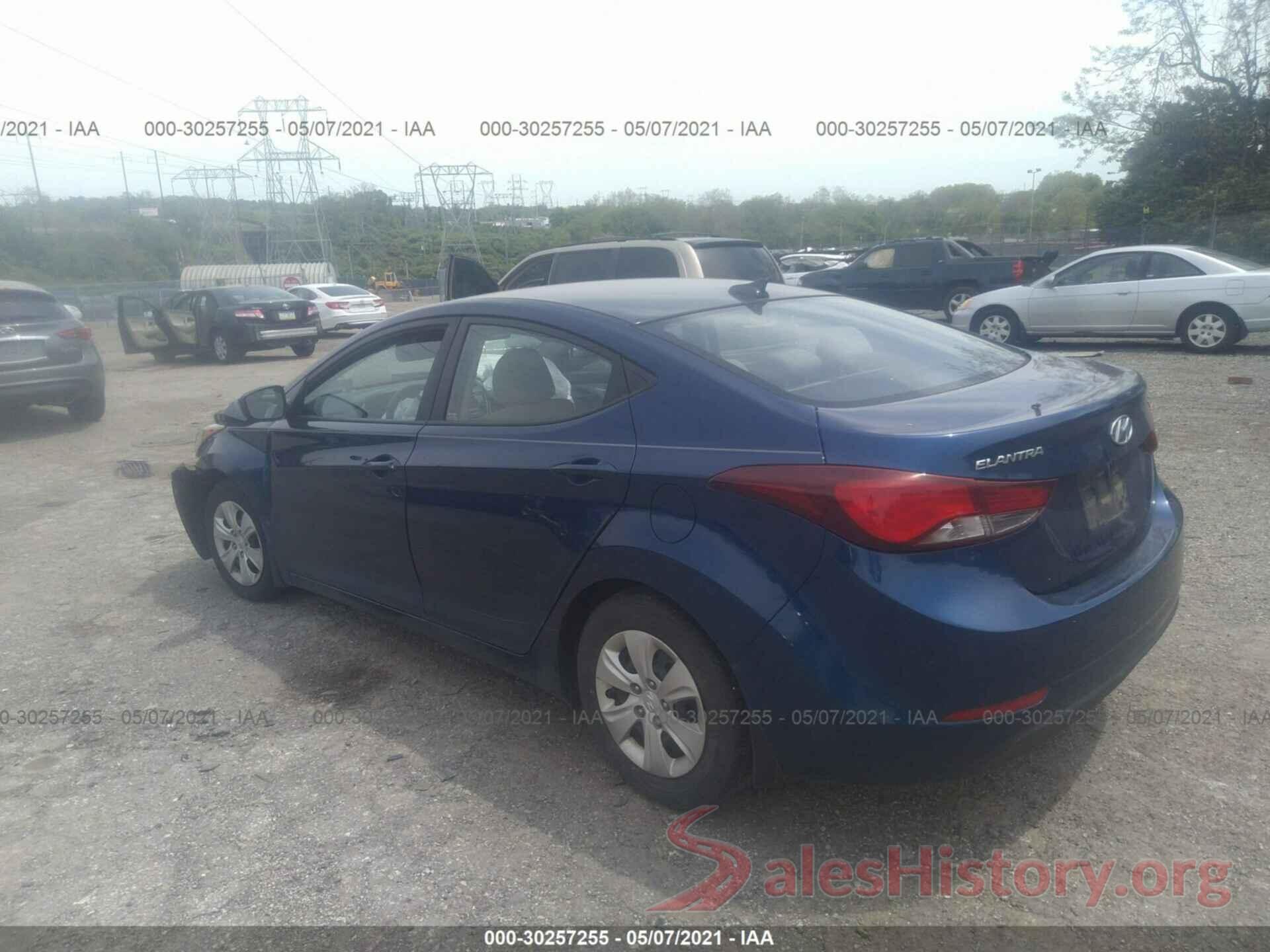 5NPDH4AE5GH793871 2016 HYUNDAI ELANTRA