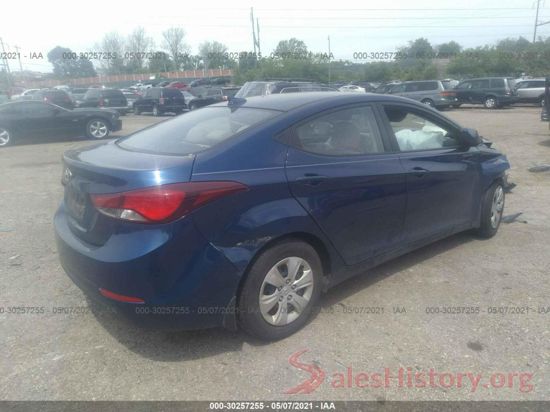 5NPDH4AE5GH793871 2016 HYUNDAI ELANTRA