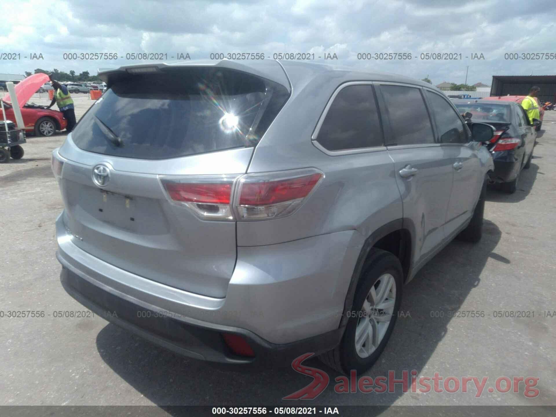 5TDZKRFH8GS153588 2016 TOYOTA HIGHLANDER