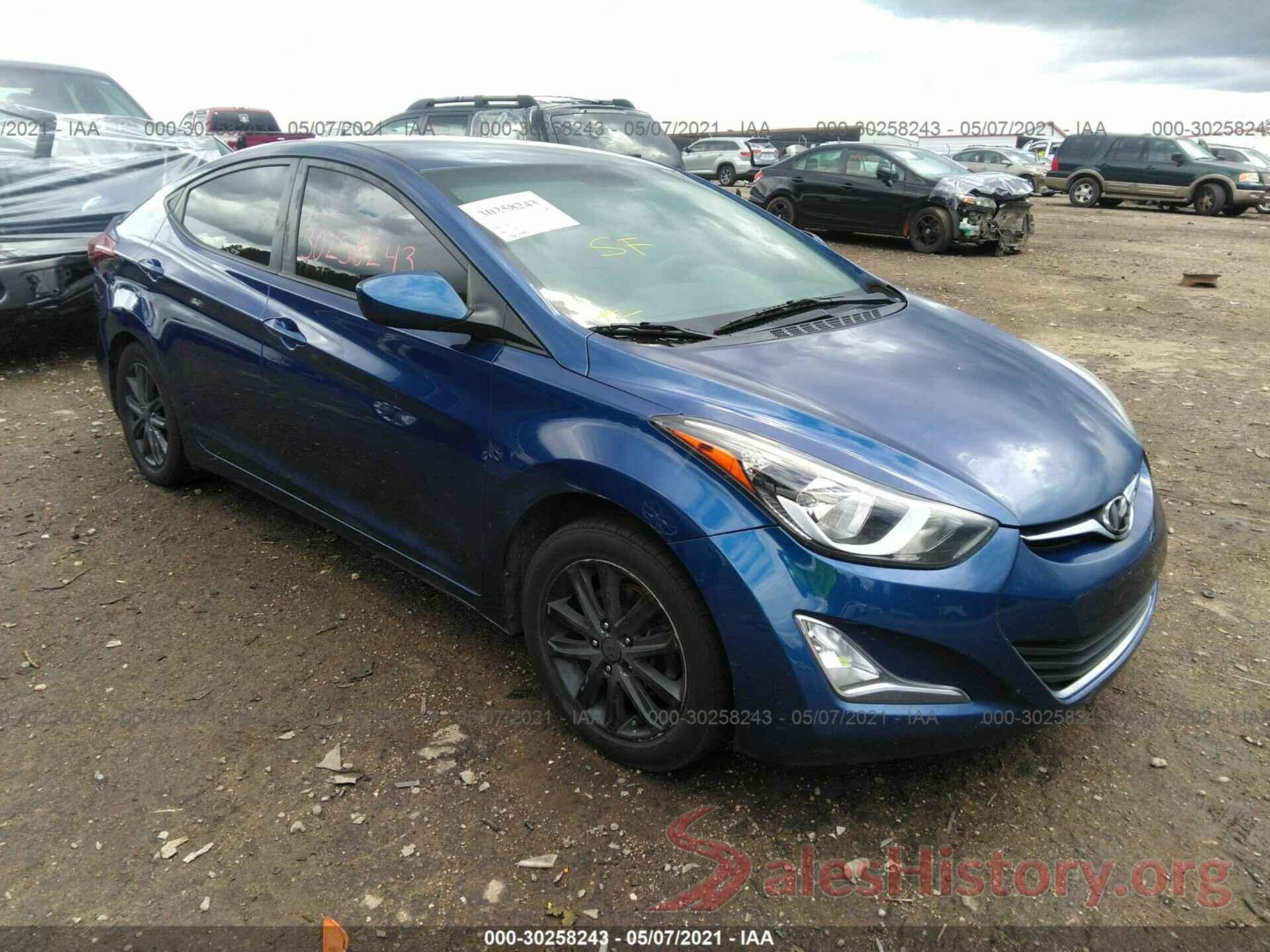 5NPDH4AE6GH766520 2016 HYUNDAI ELANTRA