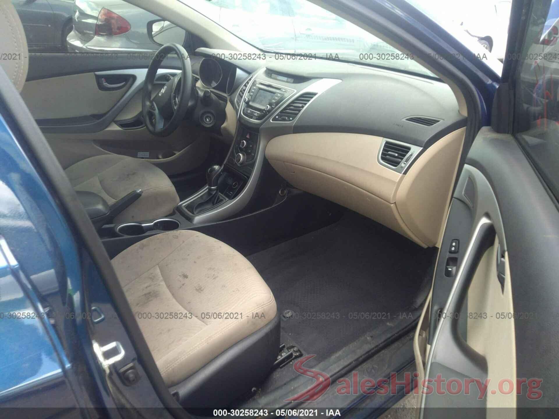 5NPDH4AE6GH766520 2016 HYUNDAI ELANTRA