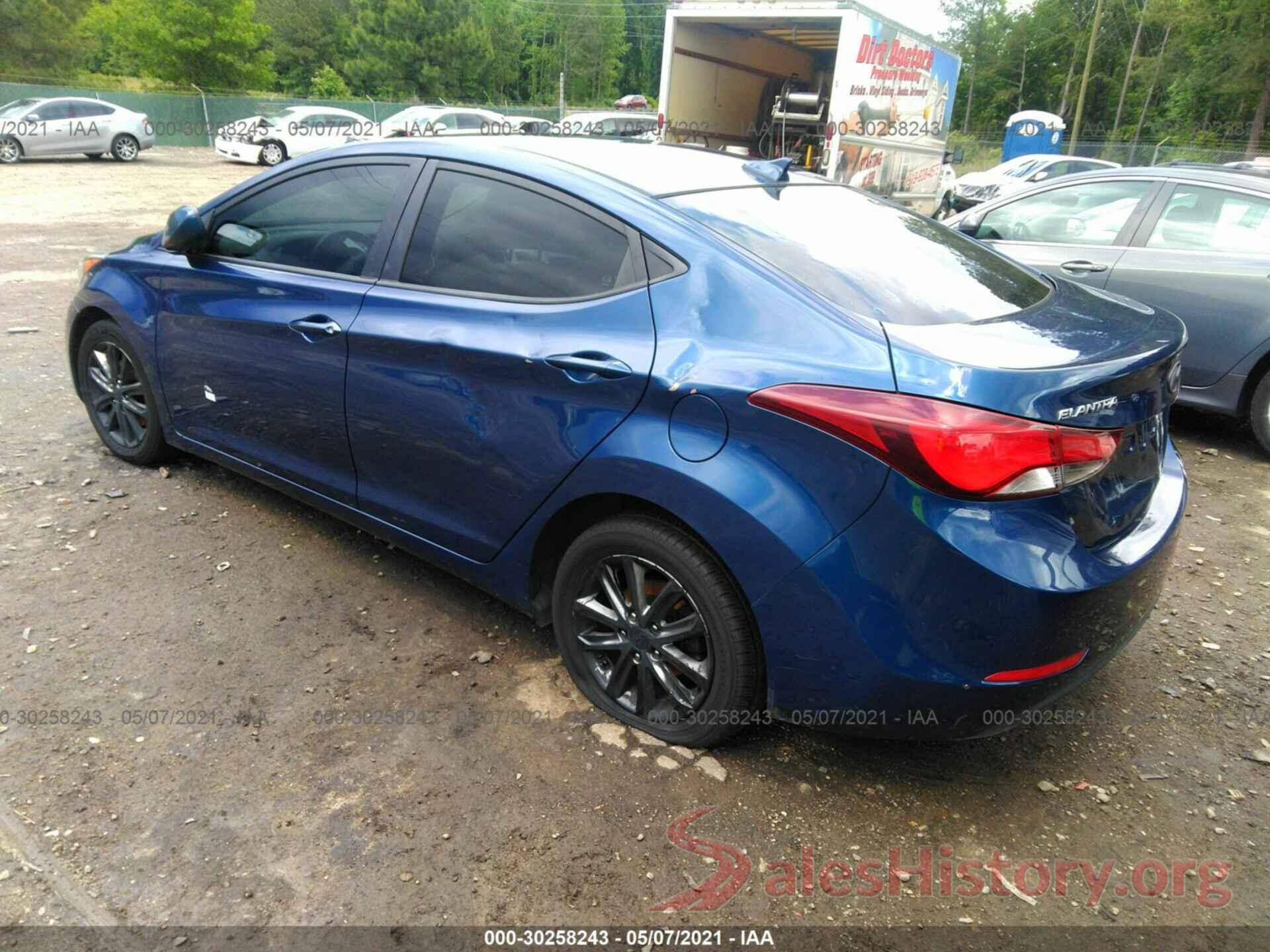 5NPDH4AE6GH766520 2016 HYUNDAI ELANTRA