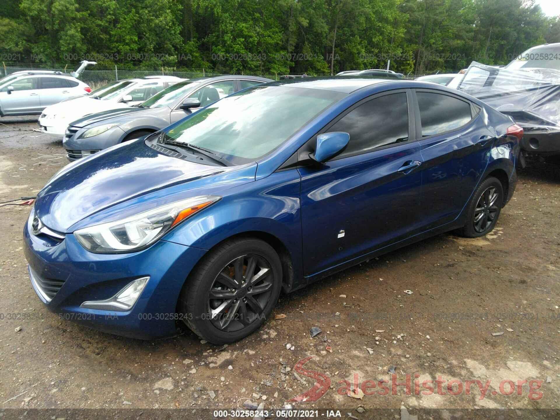 5NPDH4AE6GH766520 2016 HYUNDAI ELANTRA