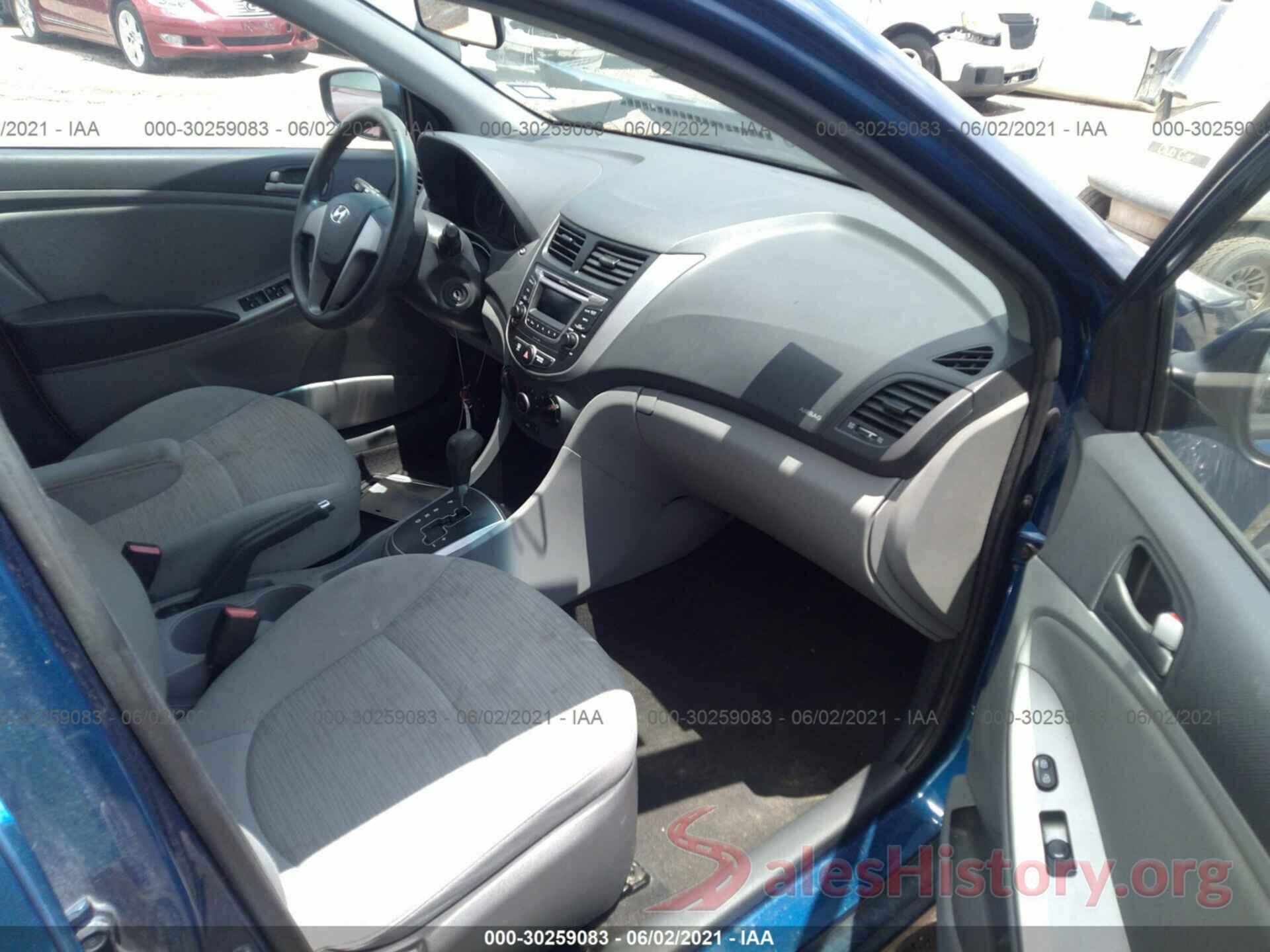 KMHCT4AE1GU060602 2016 HYUNDAI ACCENT