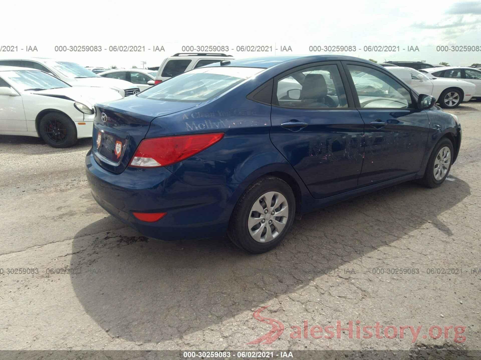 KMHCT4AE1GU060602 2016 HYUNDAI ACCENT