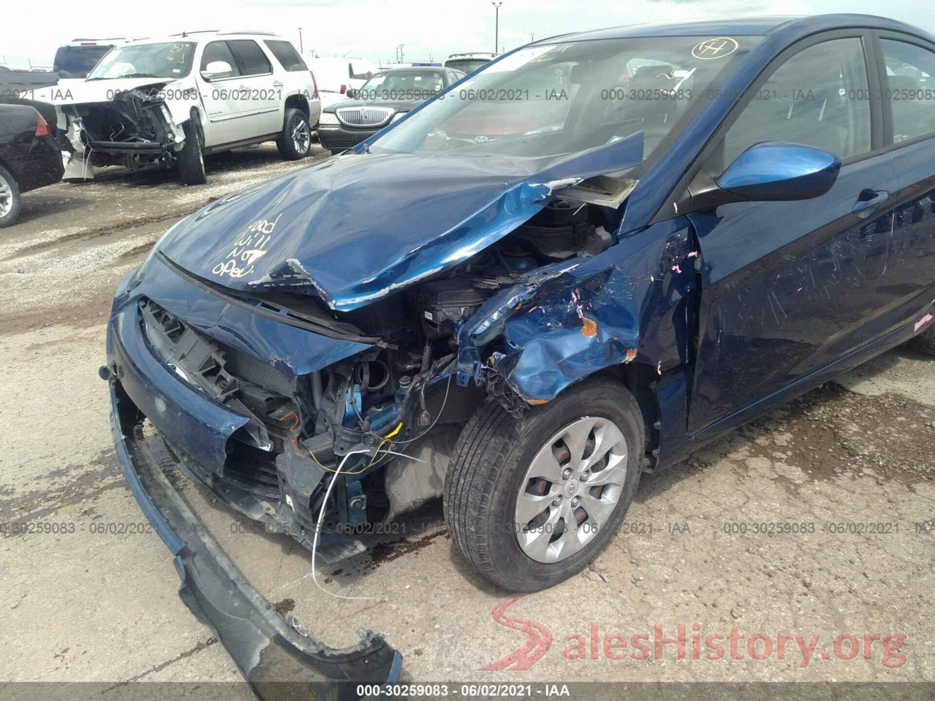 KMHCT4AE1GU060602 2016 HYUNDAI ACCENT