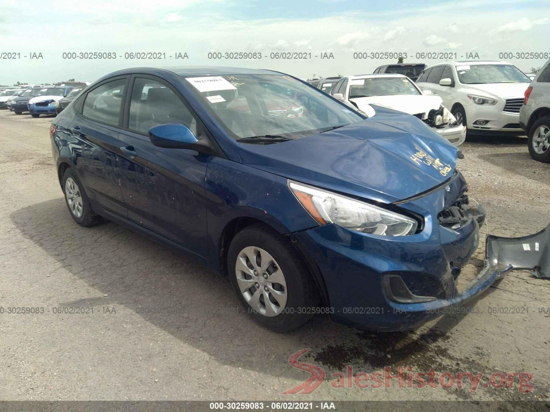 KMHCT4AE1GU060602 2016 HYUNDAI ACCENT