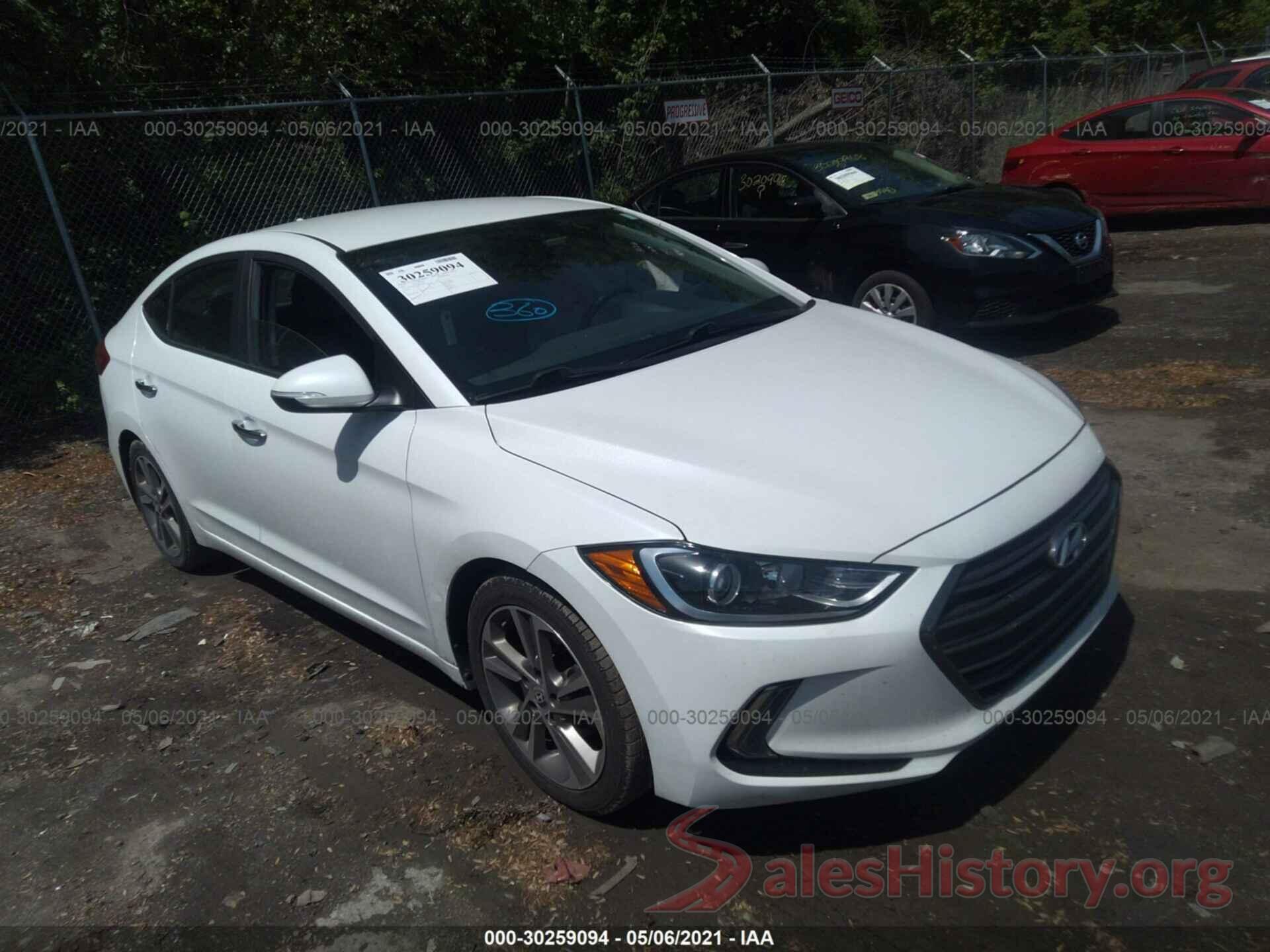 5NPD84LF2HH032853 2017 HYUNDAI ELANTRA