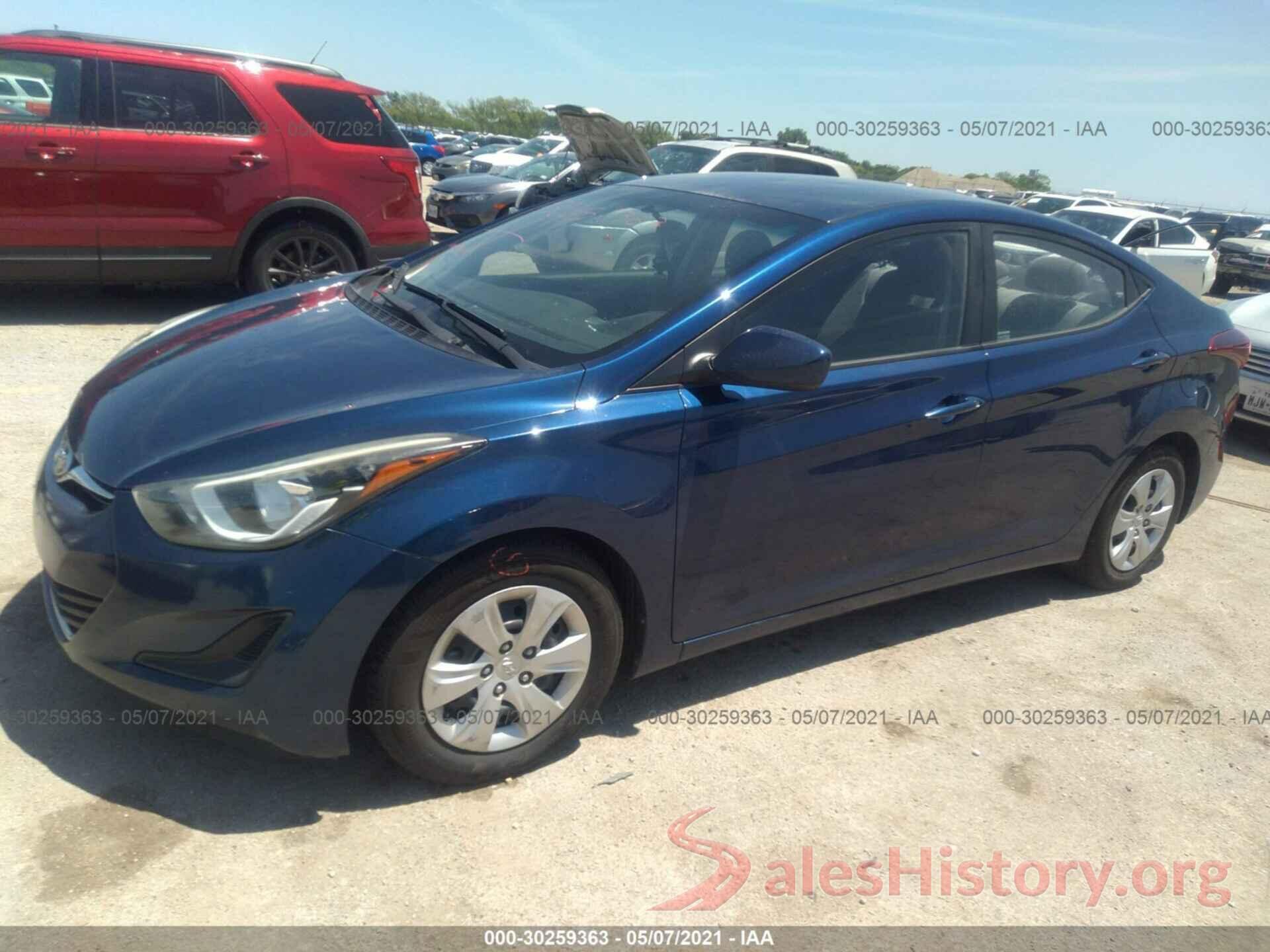 5NPDH4AE5GH674444 2016 HYUNDAI ELANTRA