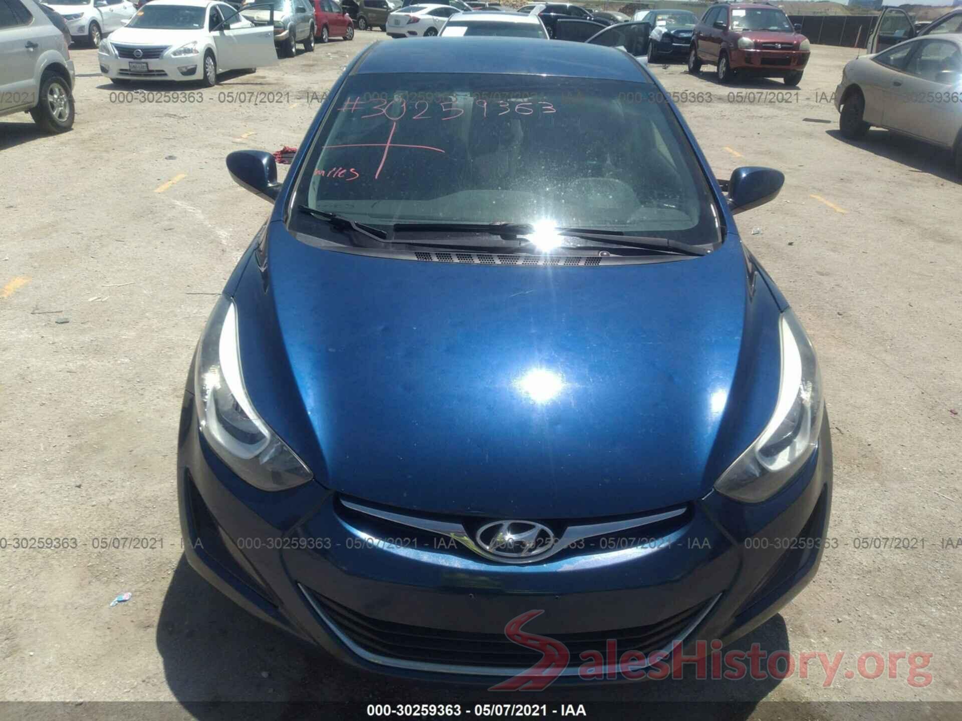 5NPDH4AE5GH674444 2016 HYUNDAI ELANTRA