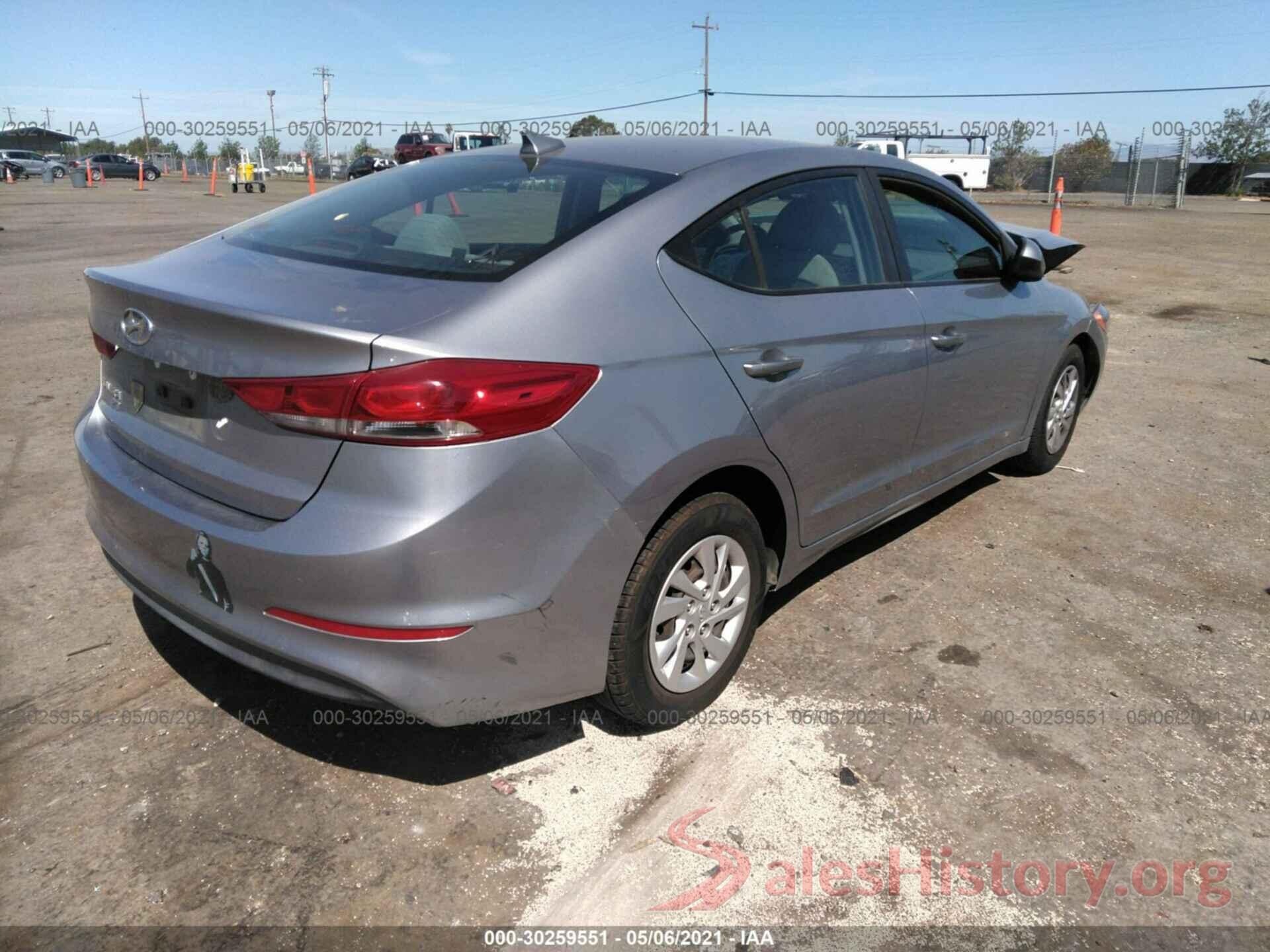 5NPD74LF4HH092667 2017 HYUNDAI ELANTRA