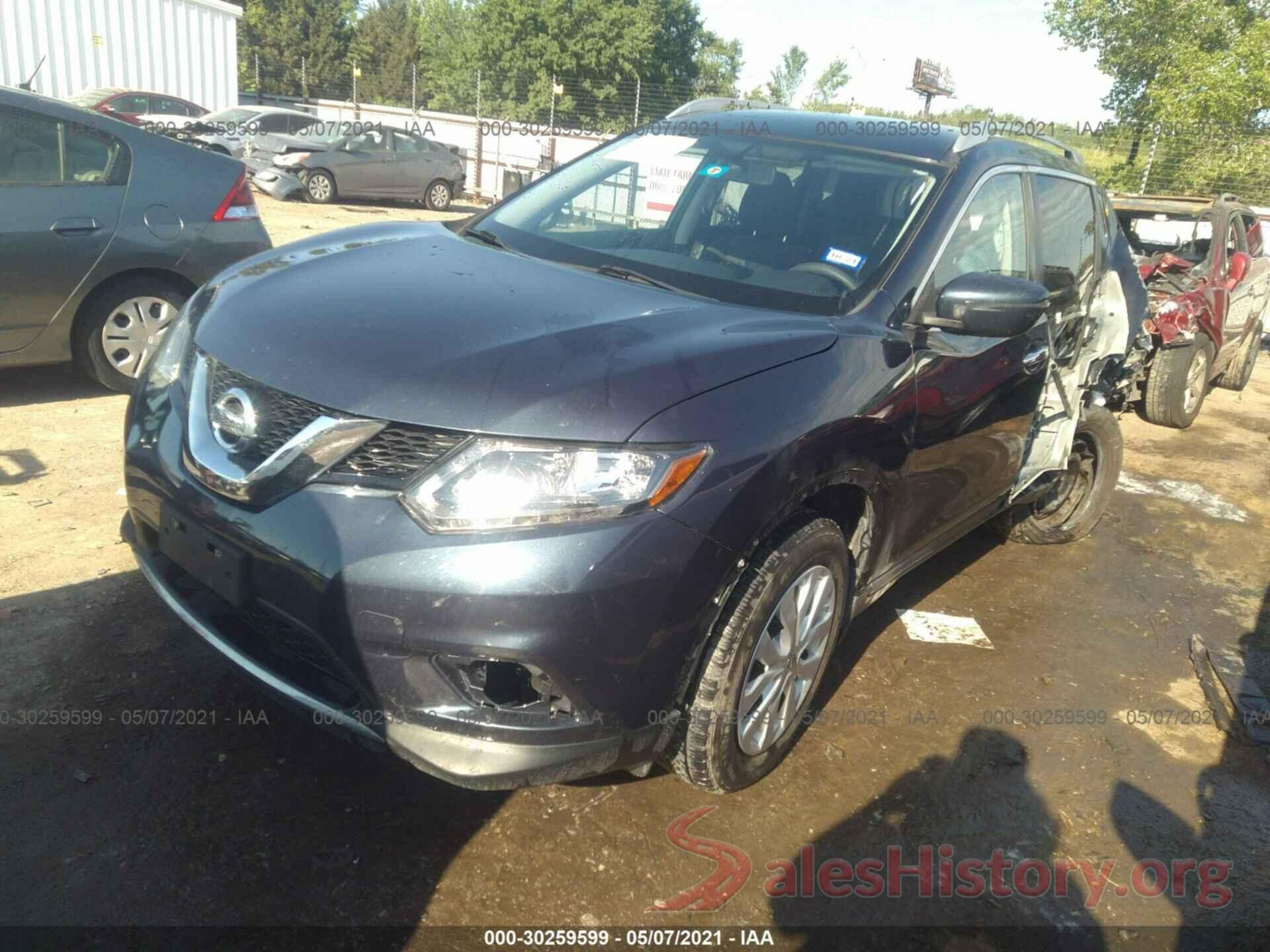 KNMAT2MT5GP710184 2016 NISSAN ROGUE