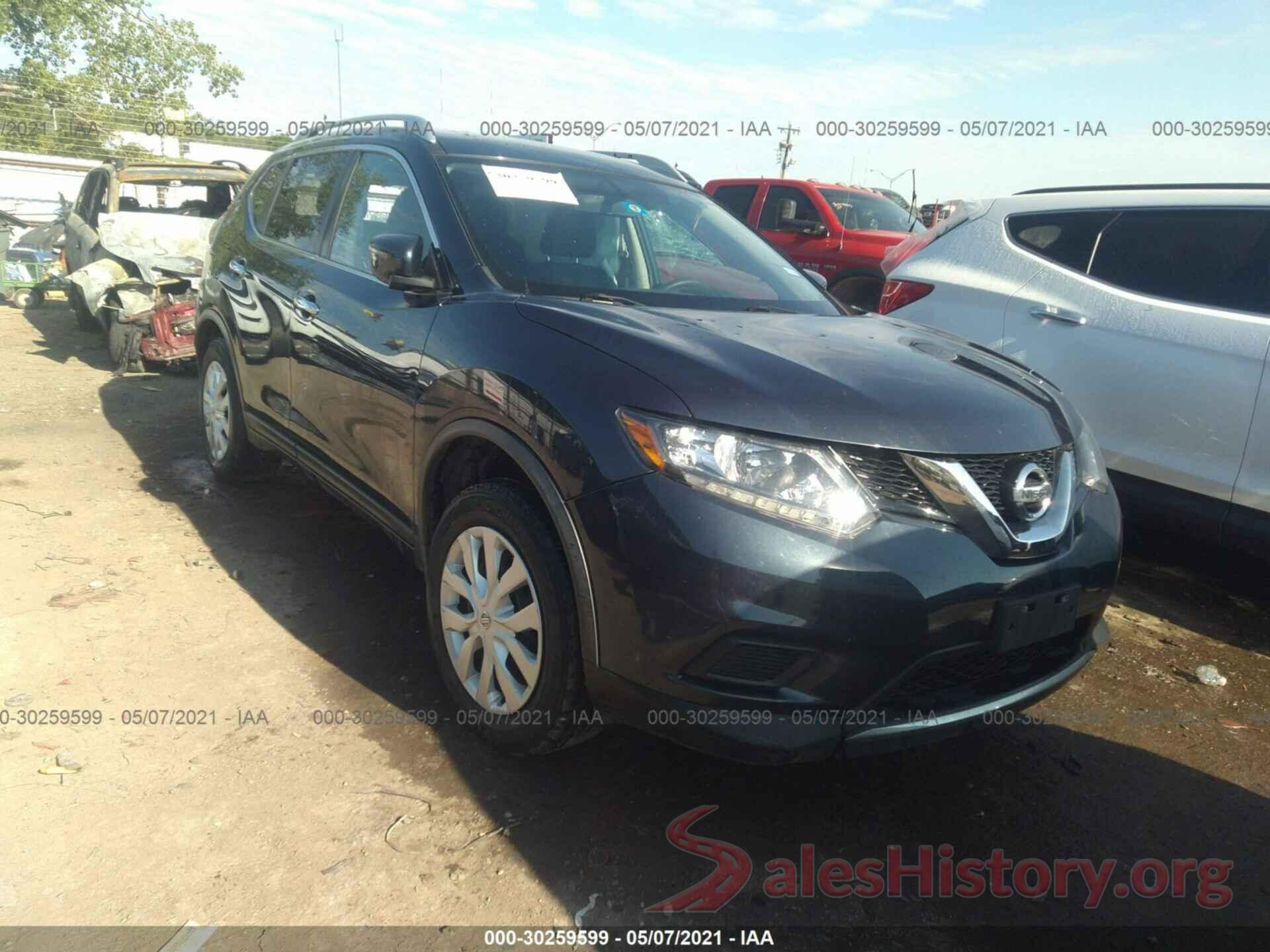 KNMAT2MT5GP710184 2016 NISSAN ROGUE