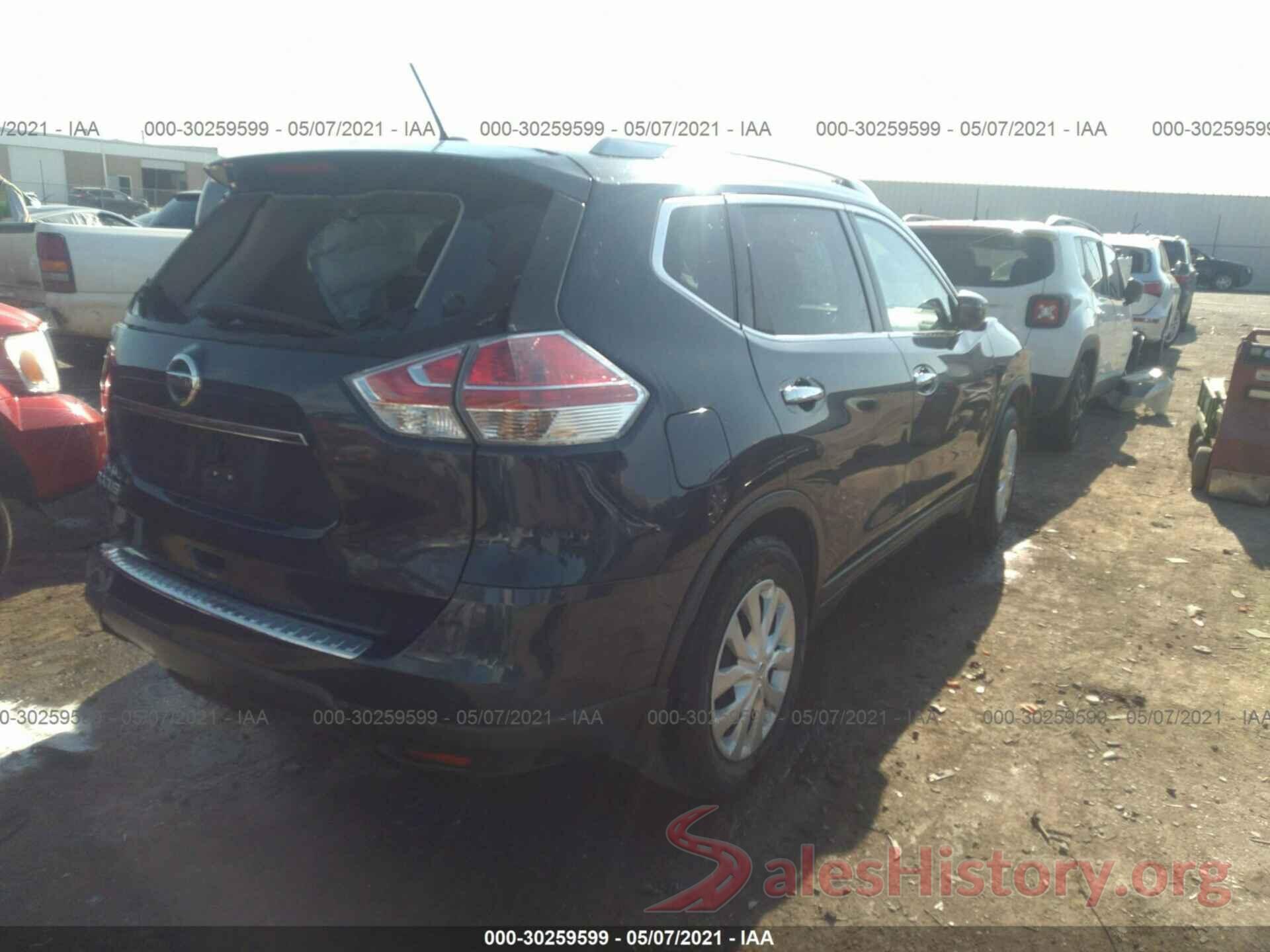 KNMAT2MT5GP710184 2016 NISSAN ROGUE