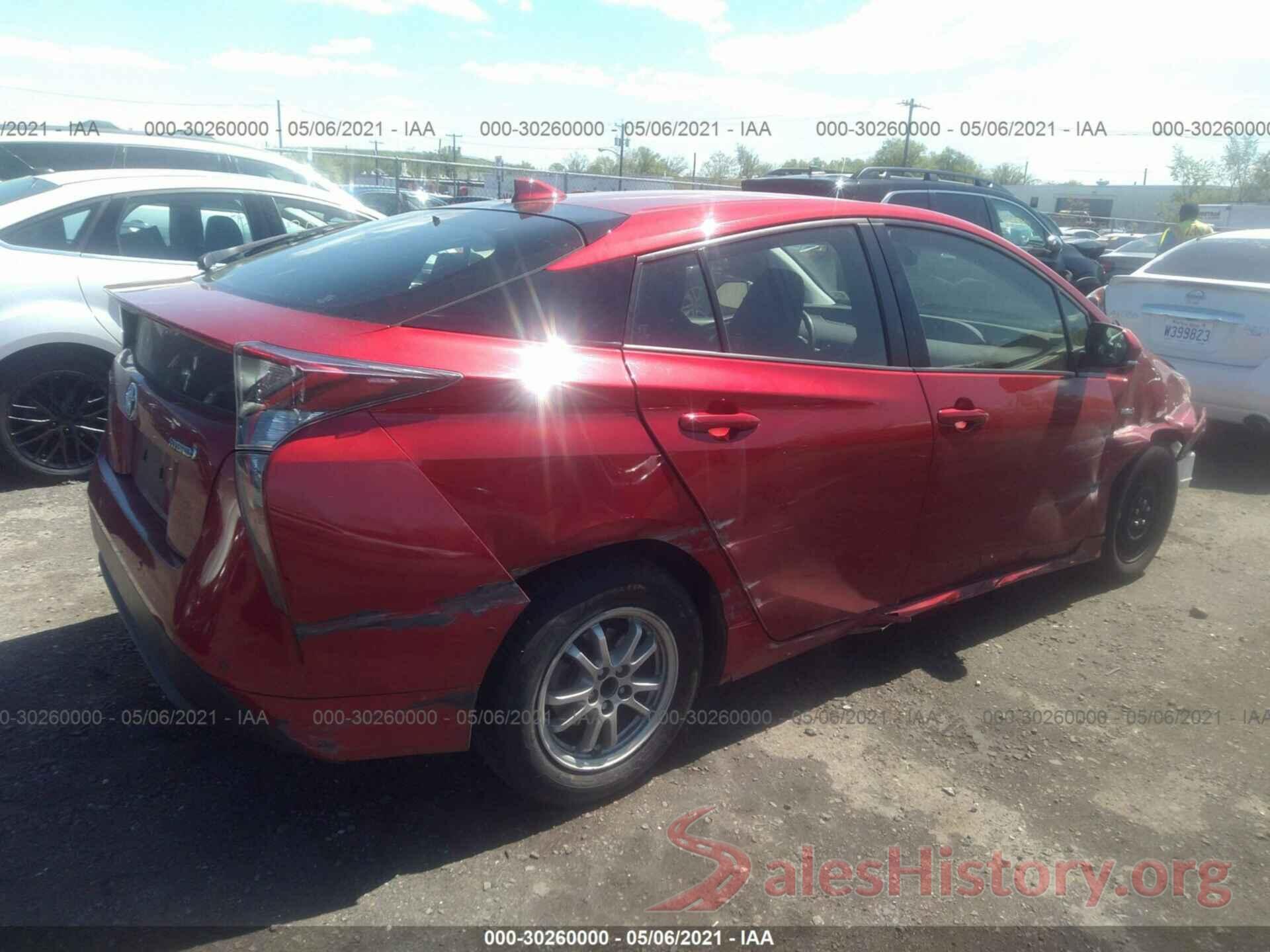 JTDKBRFU7J3600080 2018 TOYOTA PRIUS