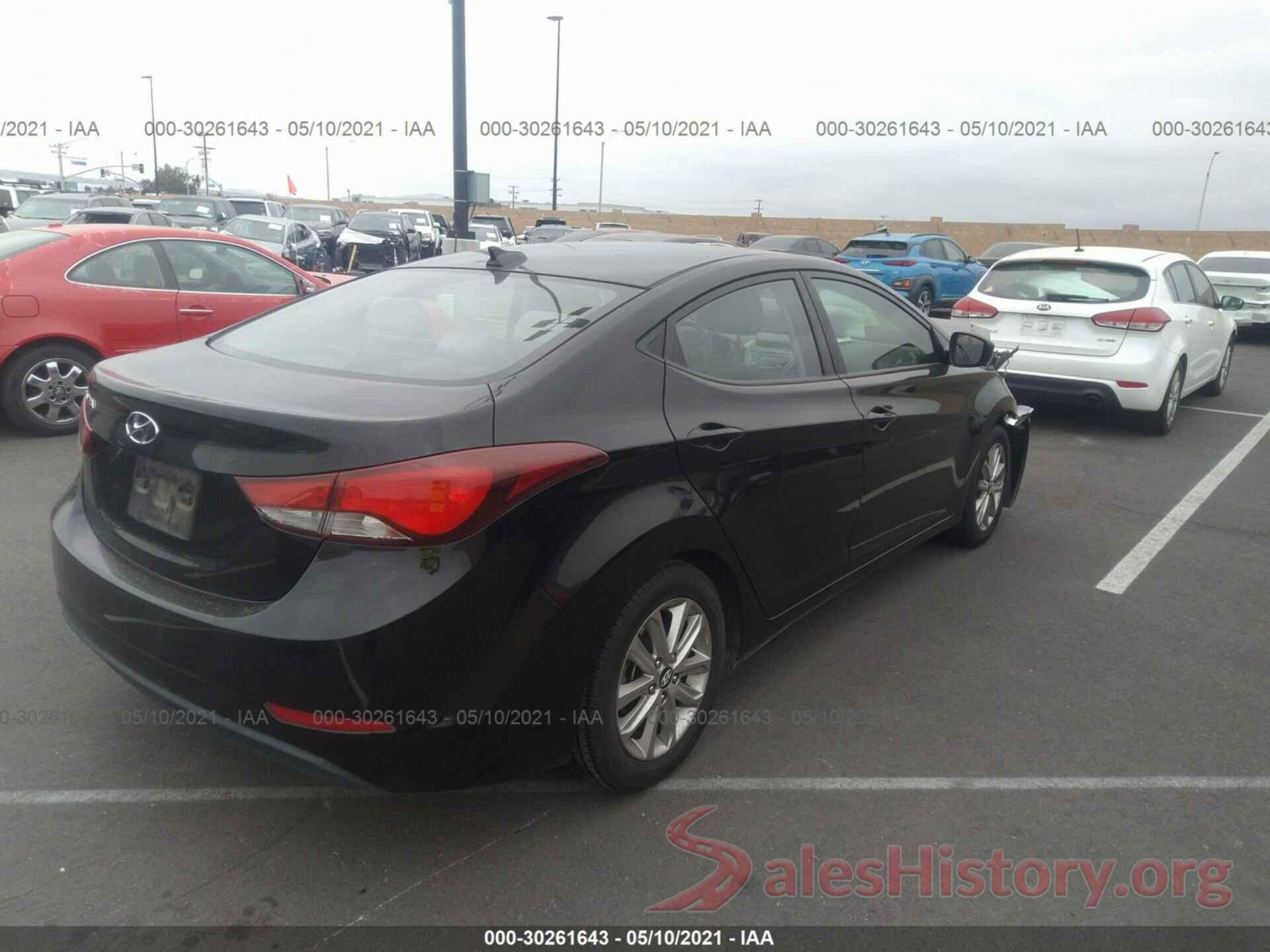 KMHDH4AE8GU607547 2016 HYUNDAI ELANTRA