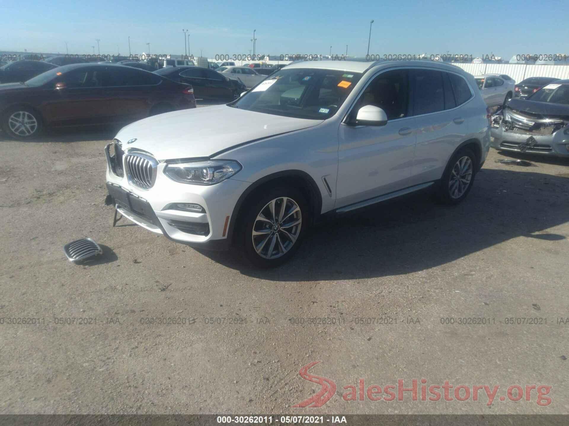 5UXTR7C57KLE88370 2019 BMW X3